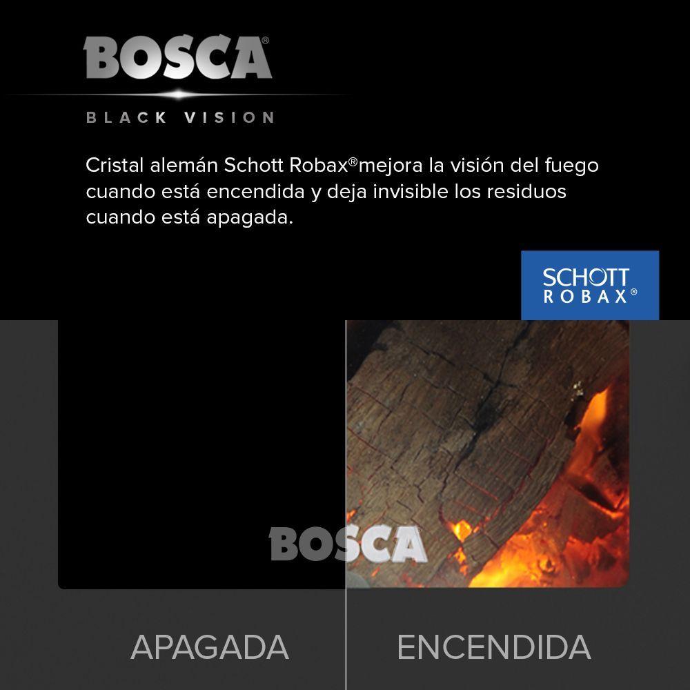 Estufa a leña Gold 500 Black Vision Charcoal-4