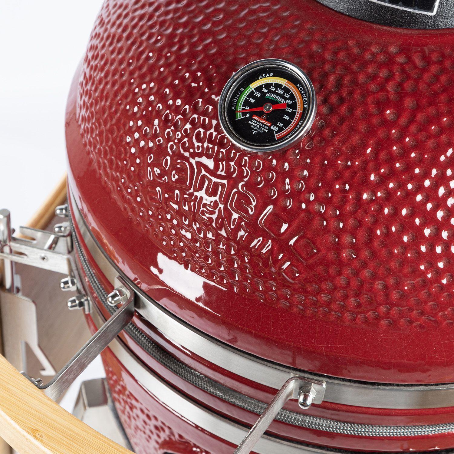 Kamado Porteño  Bosca 18” Carmesi-4