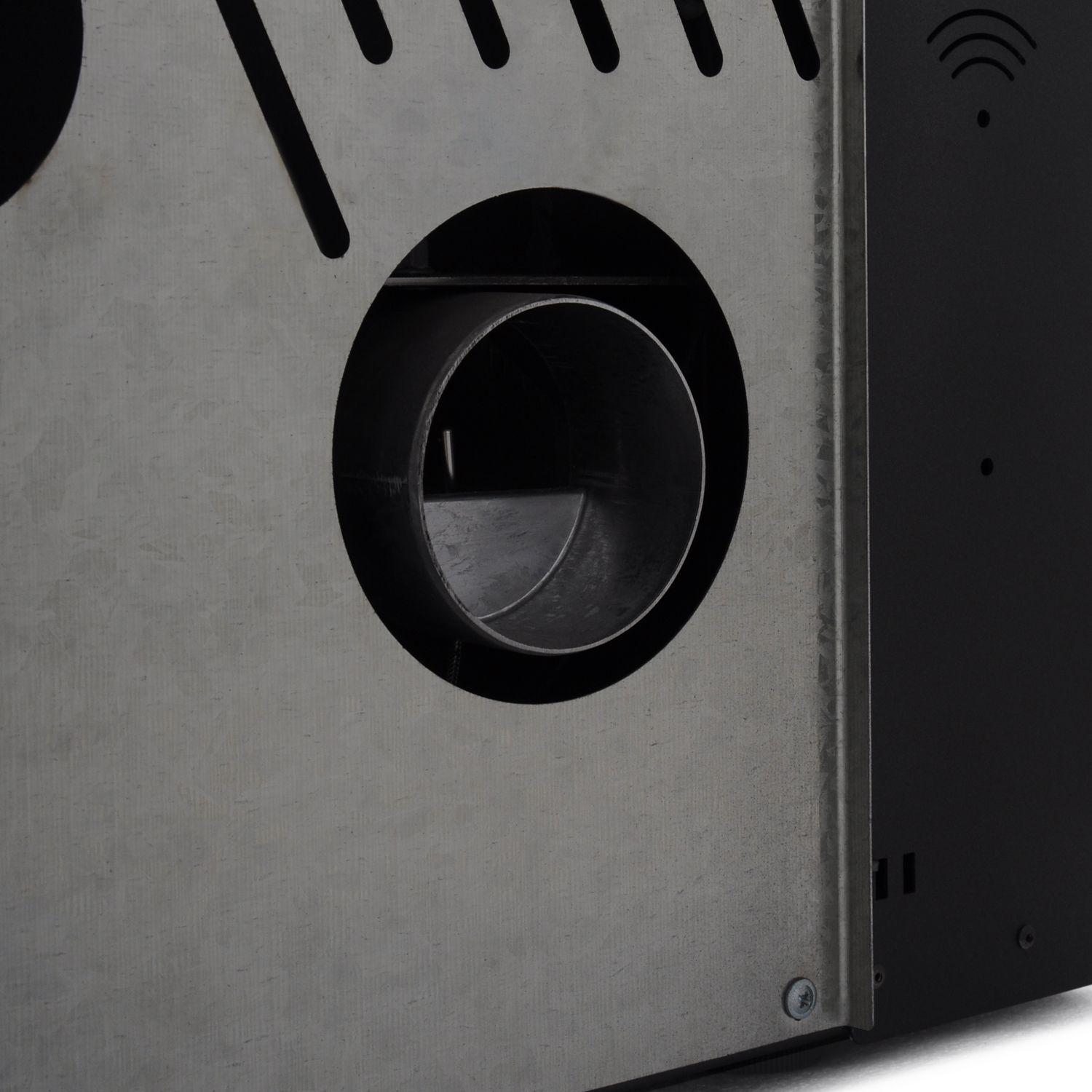 Estufa a pellet de pasillo Fit 9 Burdeo-12