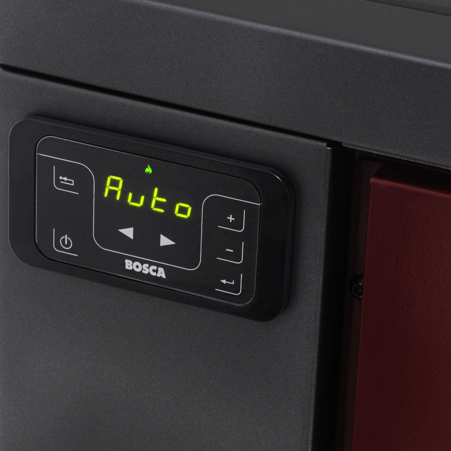 Estufa a pellet de pasillo Fit 9 Burdeo-10