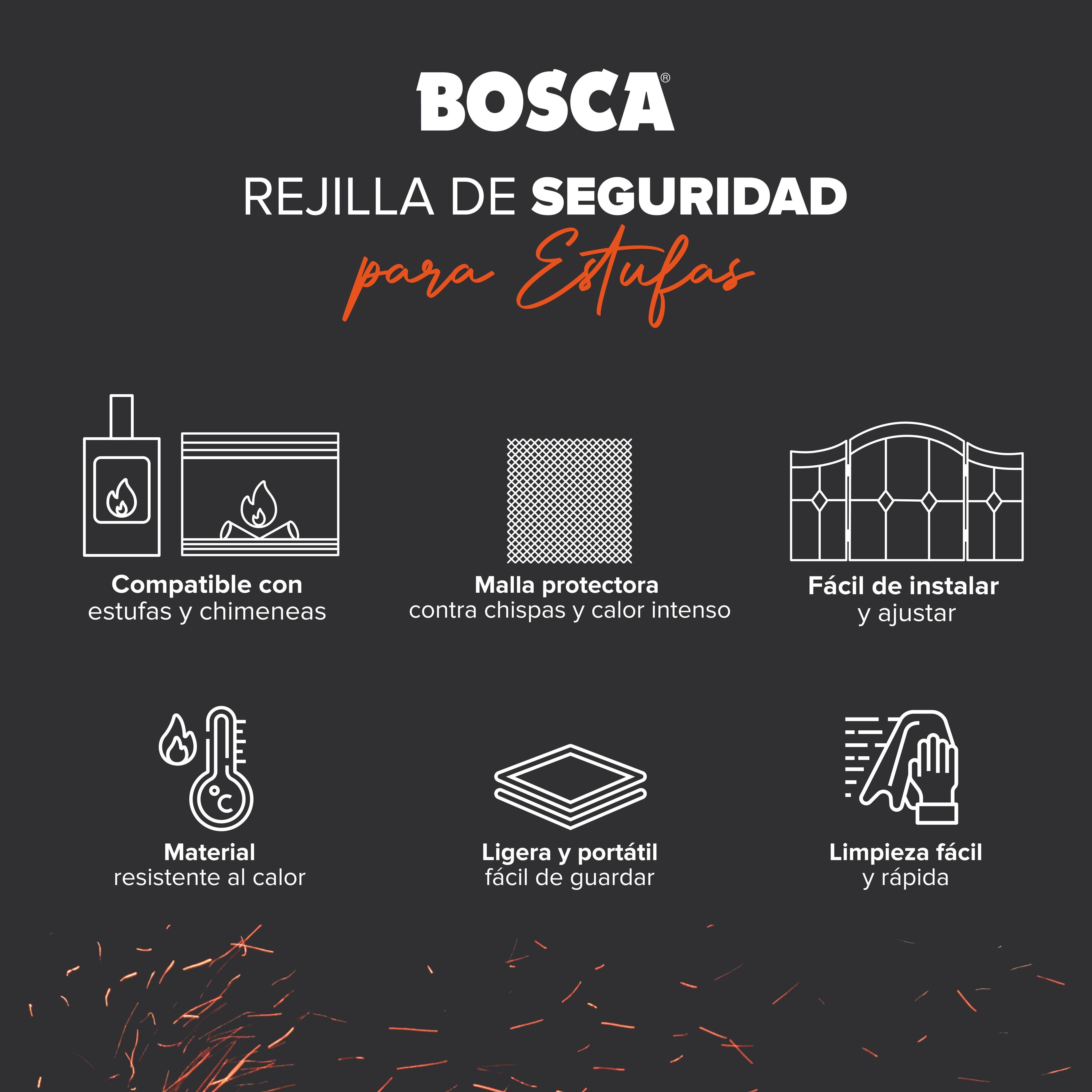 Reja de seguridad L137 para estufas y chimeneas-3
