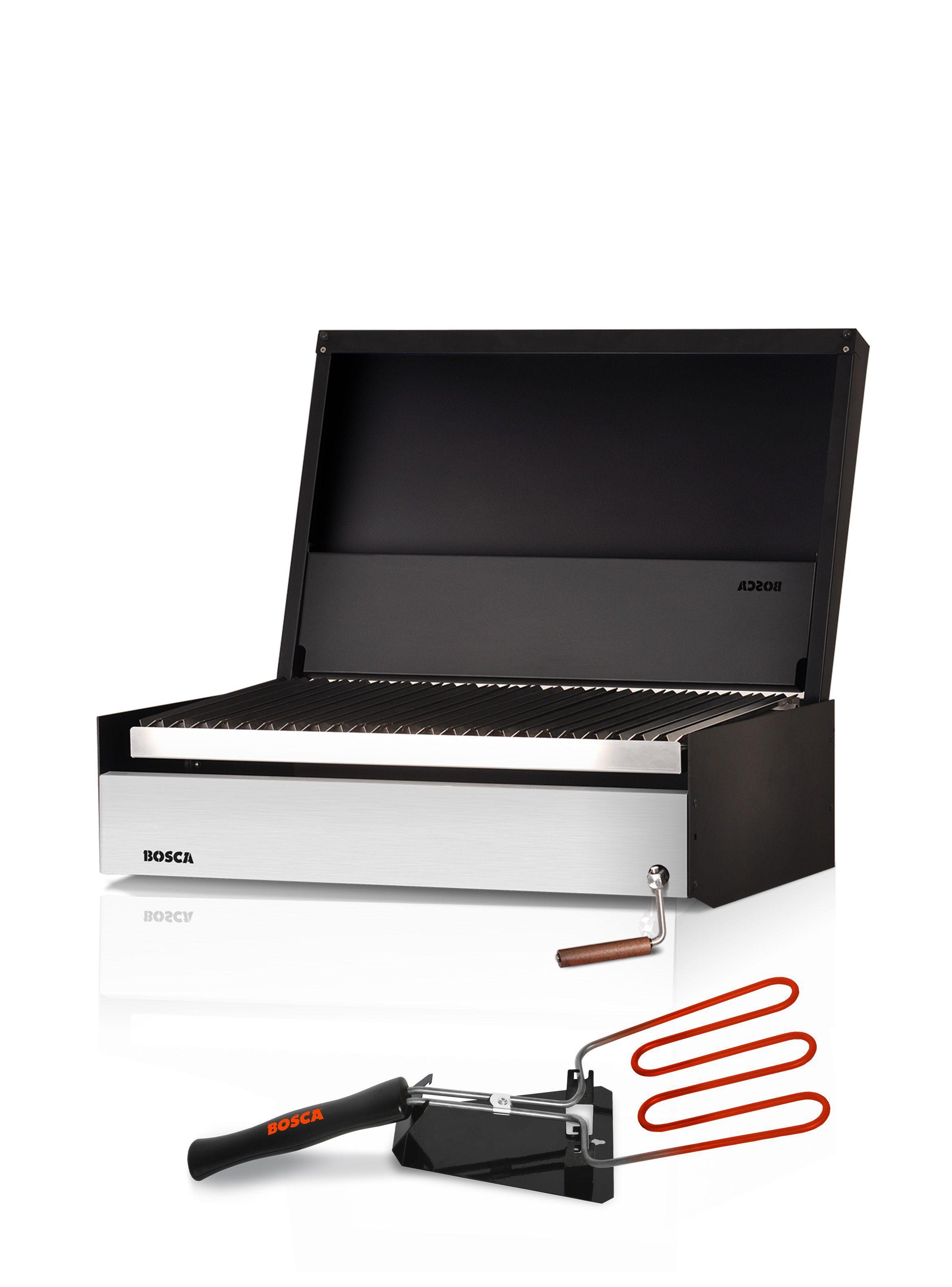 Pack Parrilla a Carbon Bosca Block 750 + Encendedor Electrico para Carbon-0