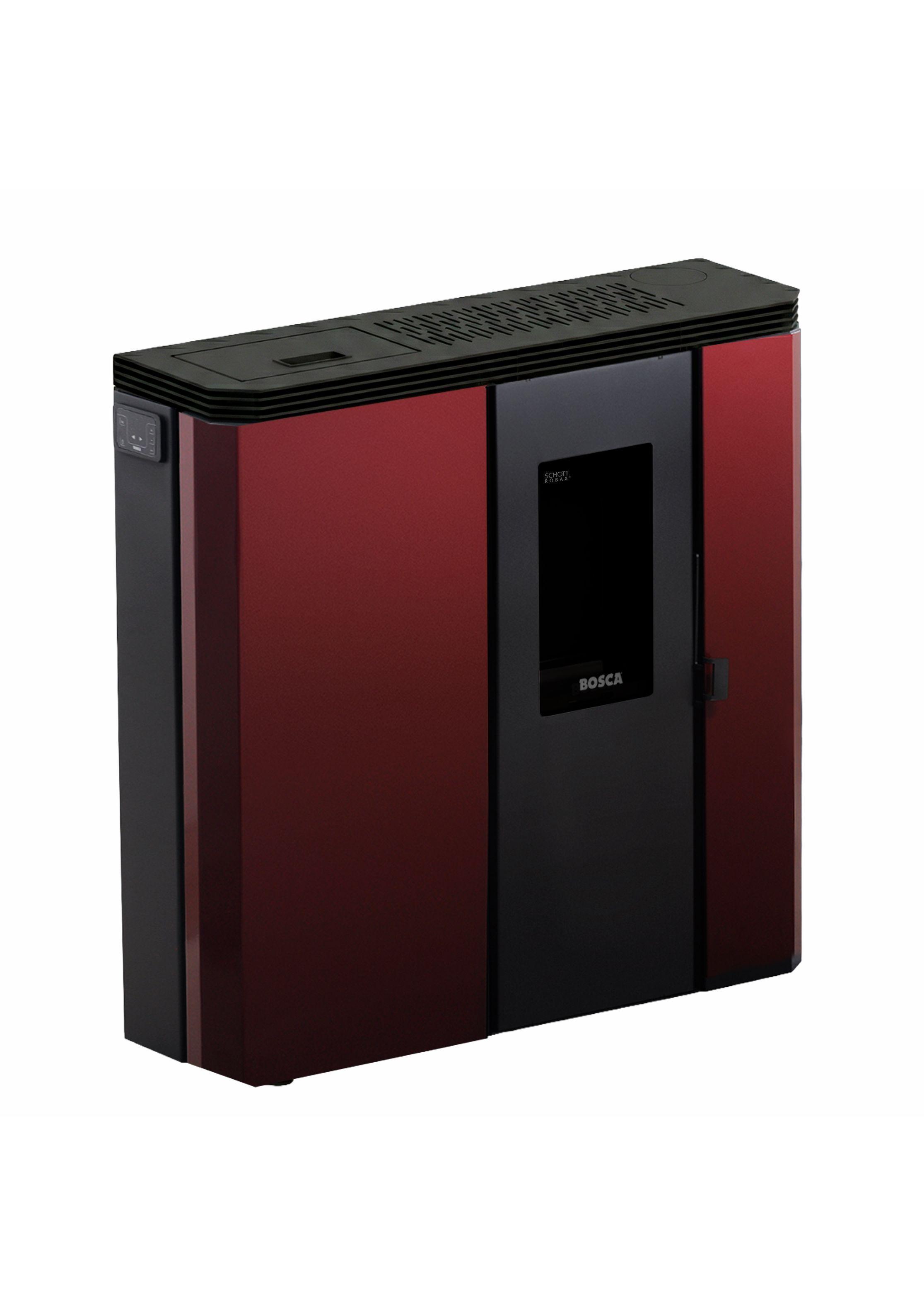 Calefactor Bosca a Pellet FIT + Burdeo Black Vision-1