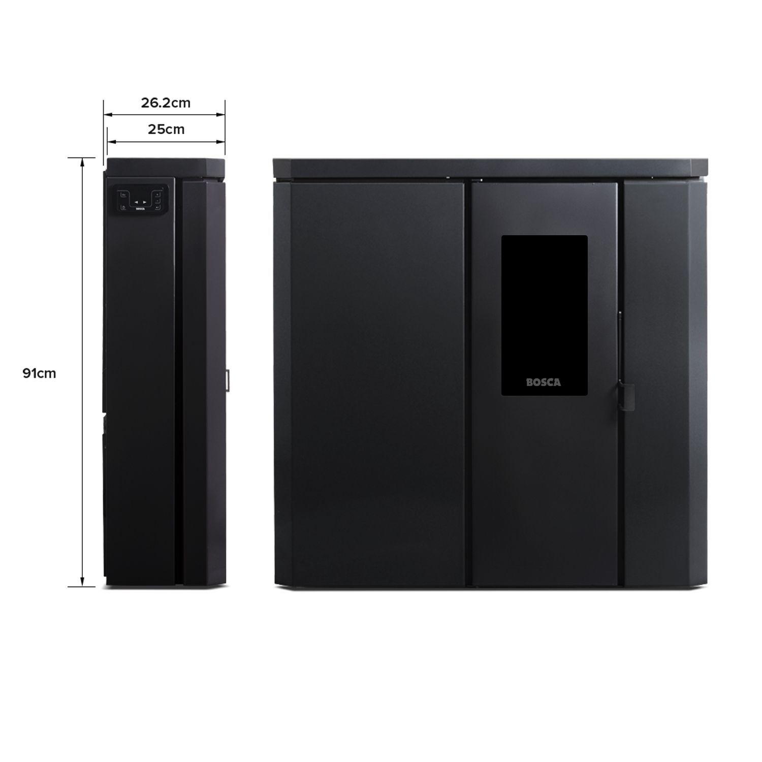 Estufa a pellet de pasillo Black Vision Fit 9 charcoal-2