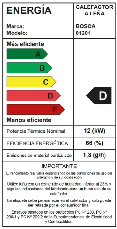Pack Calefactor a le a Gold 500 BV Charcoal Kit Instalacion Ventilador Le a-5