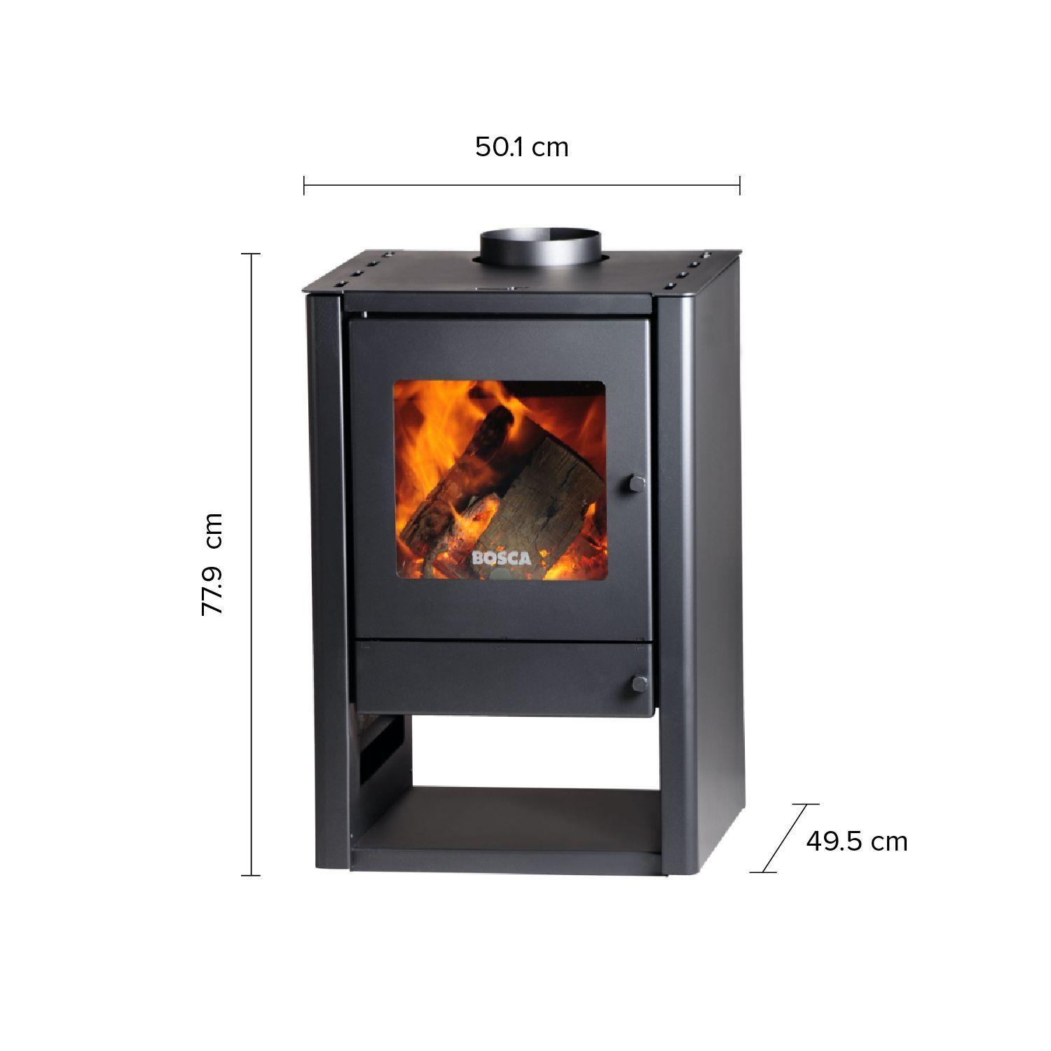 Calefactor Bosca a Leña Gold 380 Charcoal-2