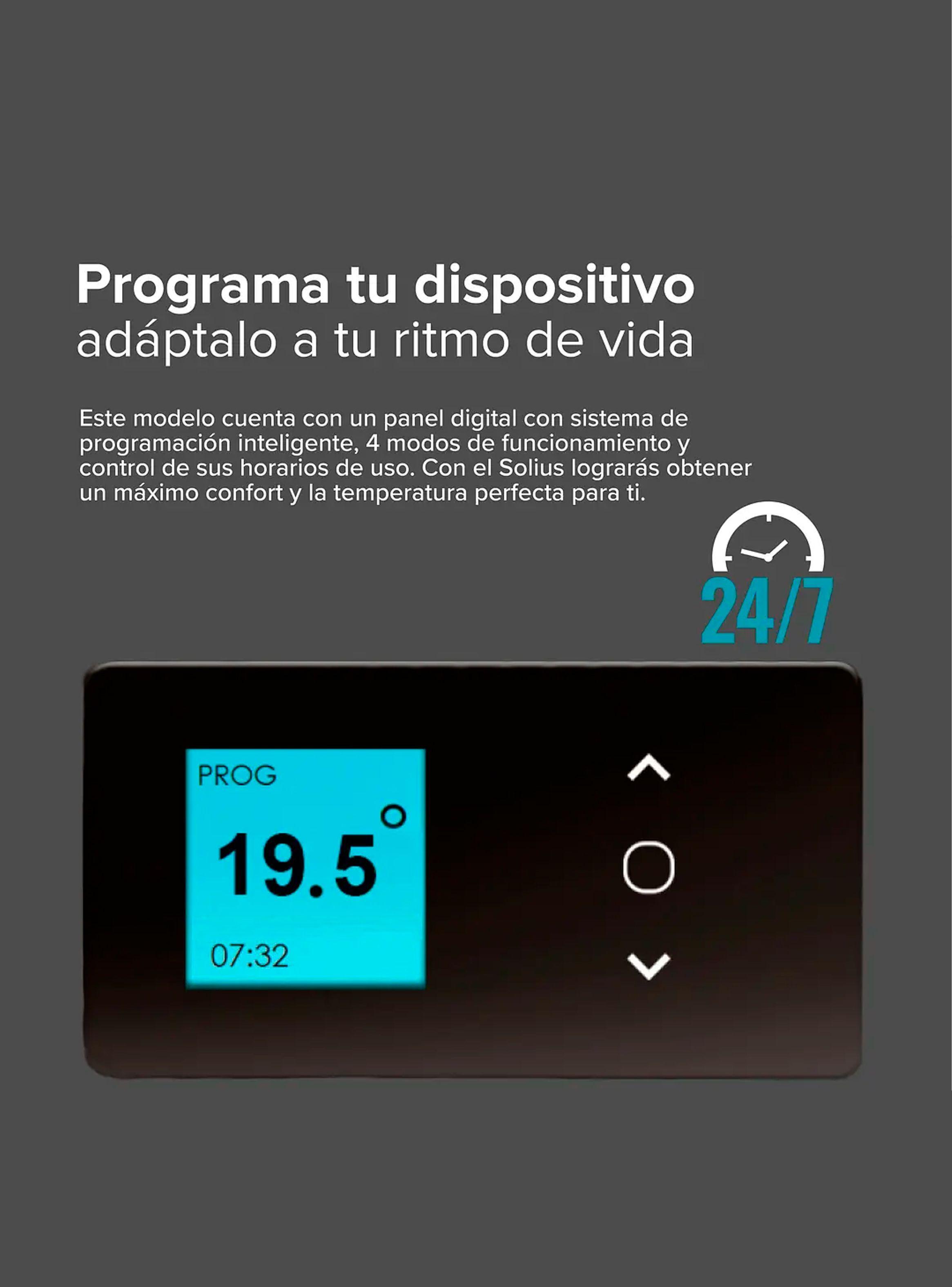 Calefactor Electrico Atlantic New Solius 750 Radiante Wifi-3