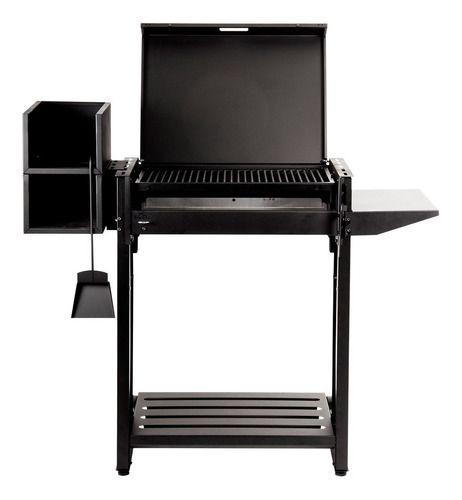 Parrilla Carbon Bosca Alerce Full Negra + Brasero-2
