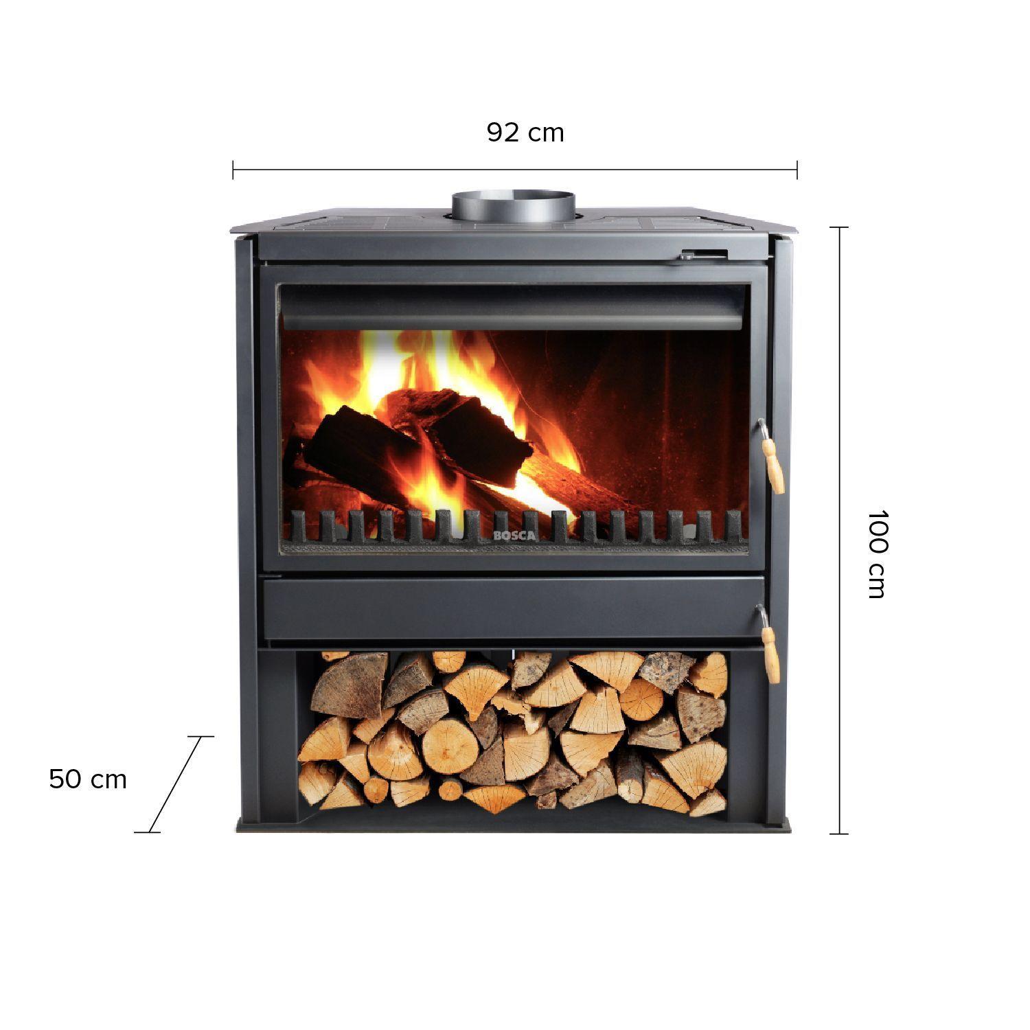 Chimenea Bosca freestanding 850 + Kit Instalacion-4