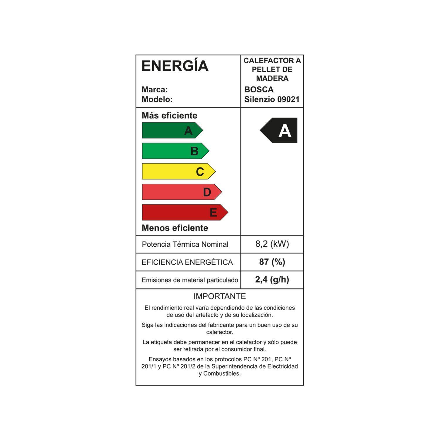 Calefactor Bosca a pellet Silenzio-6