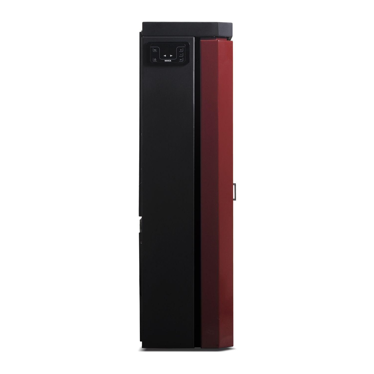Estufa a pellet de pasillo Black Vision Fit 9 Burdeo-5