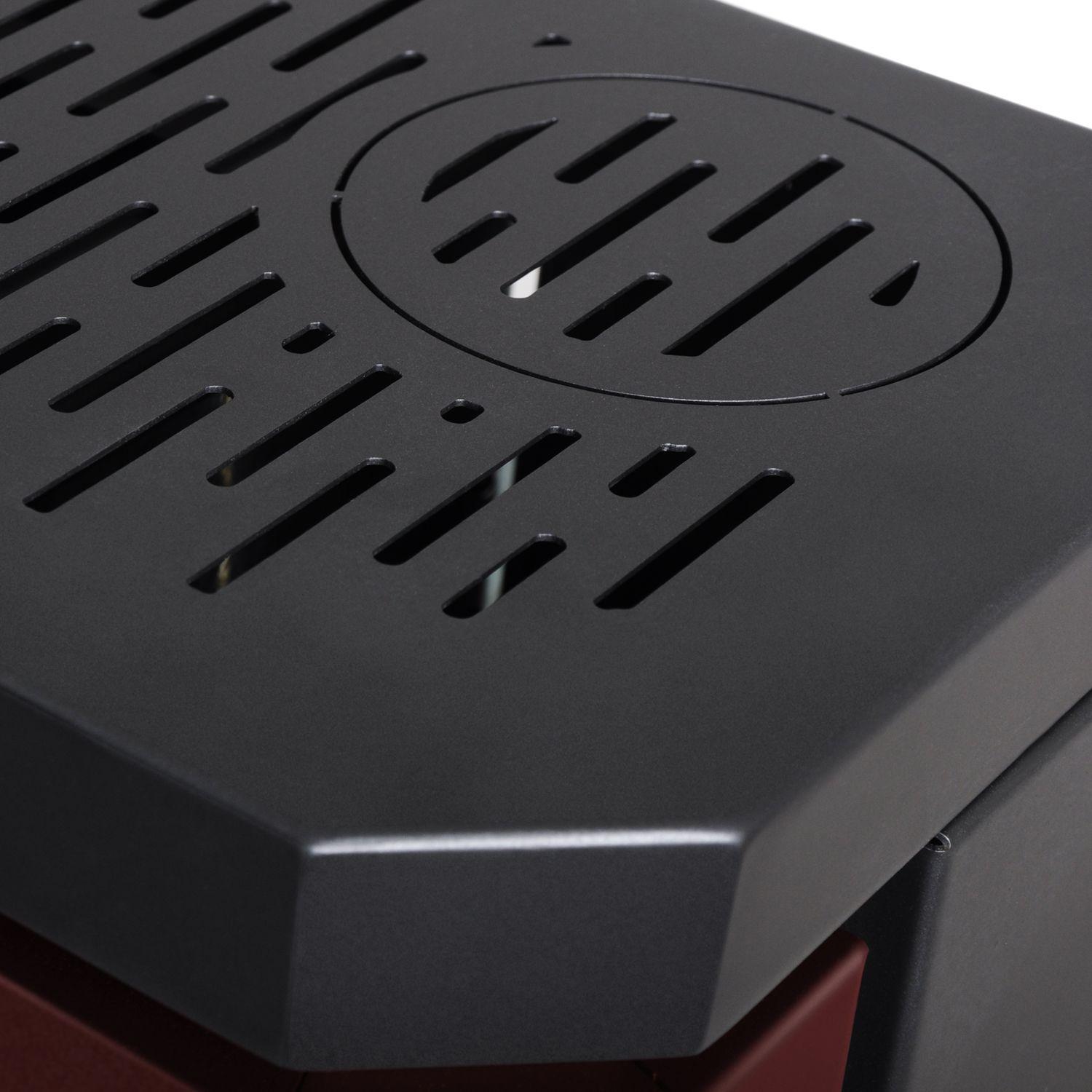 Estufa a pellet de pasillo Black Vision Fit 9 Burdeo-7