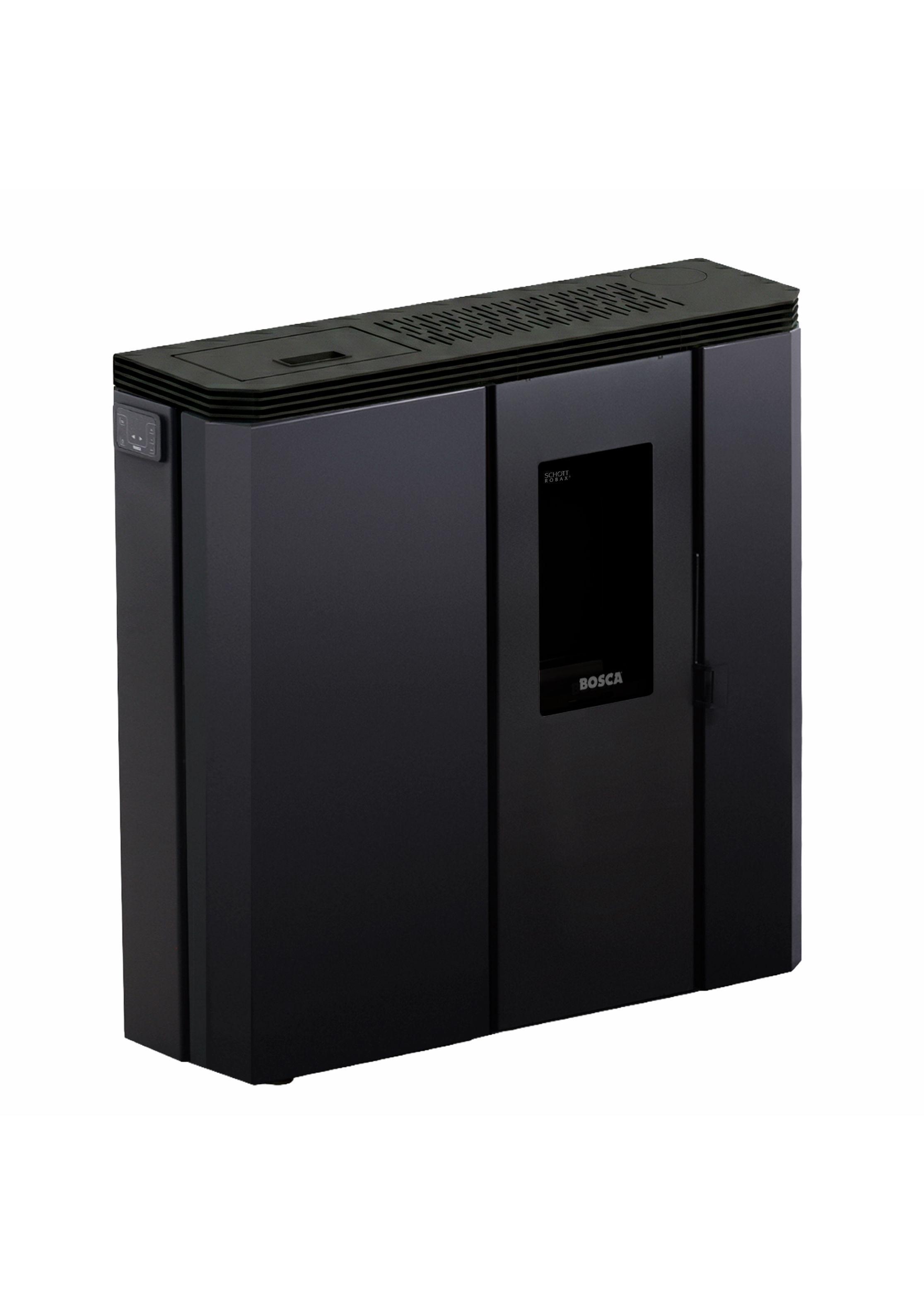 Calefactor Bosca a Pellet FIT + Charcoal Black Vision -1