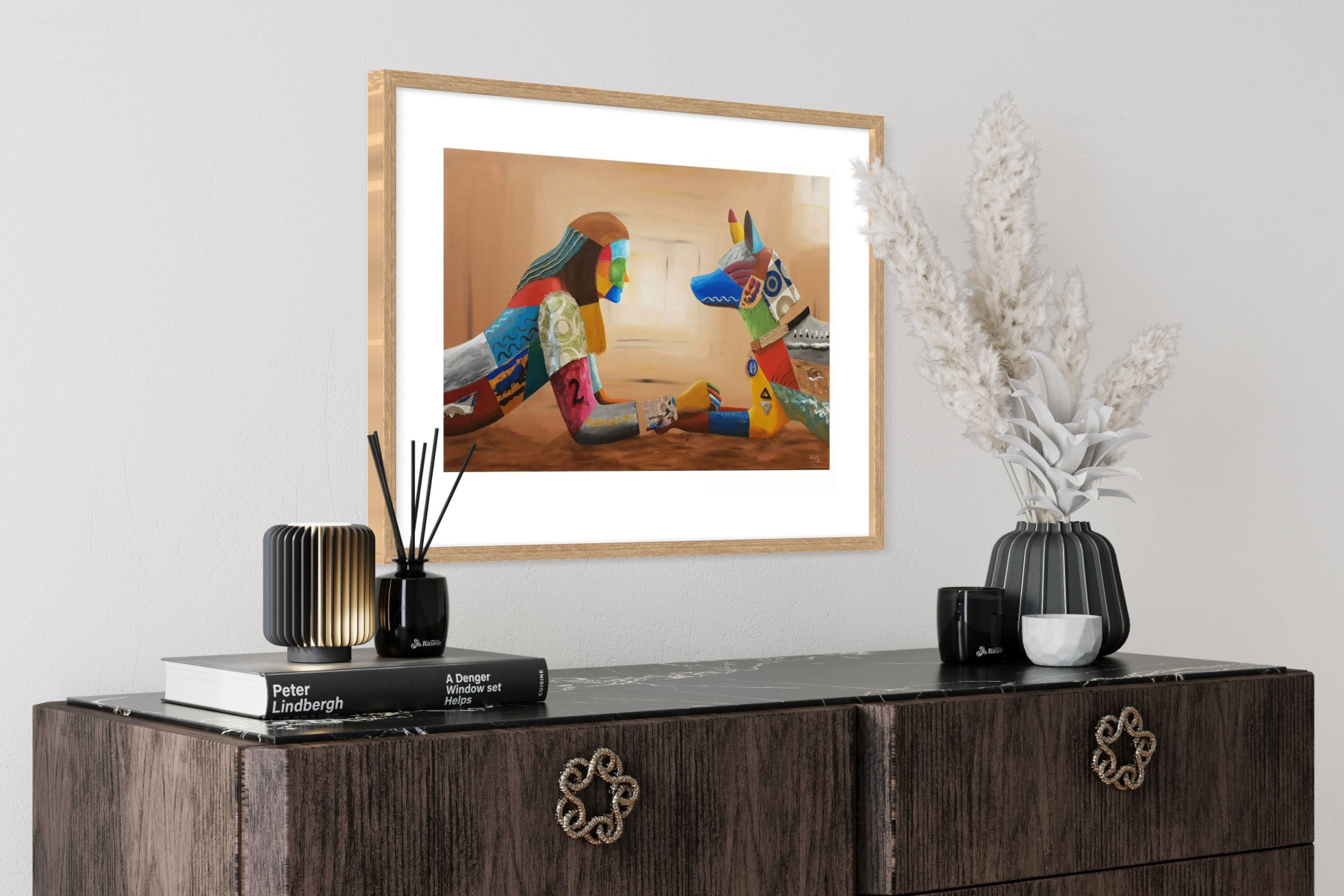 Cuadro: Hermosa Amistad / 50 x 70 con paspartú-2