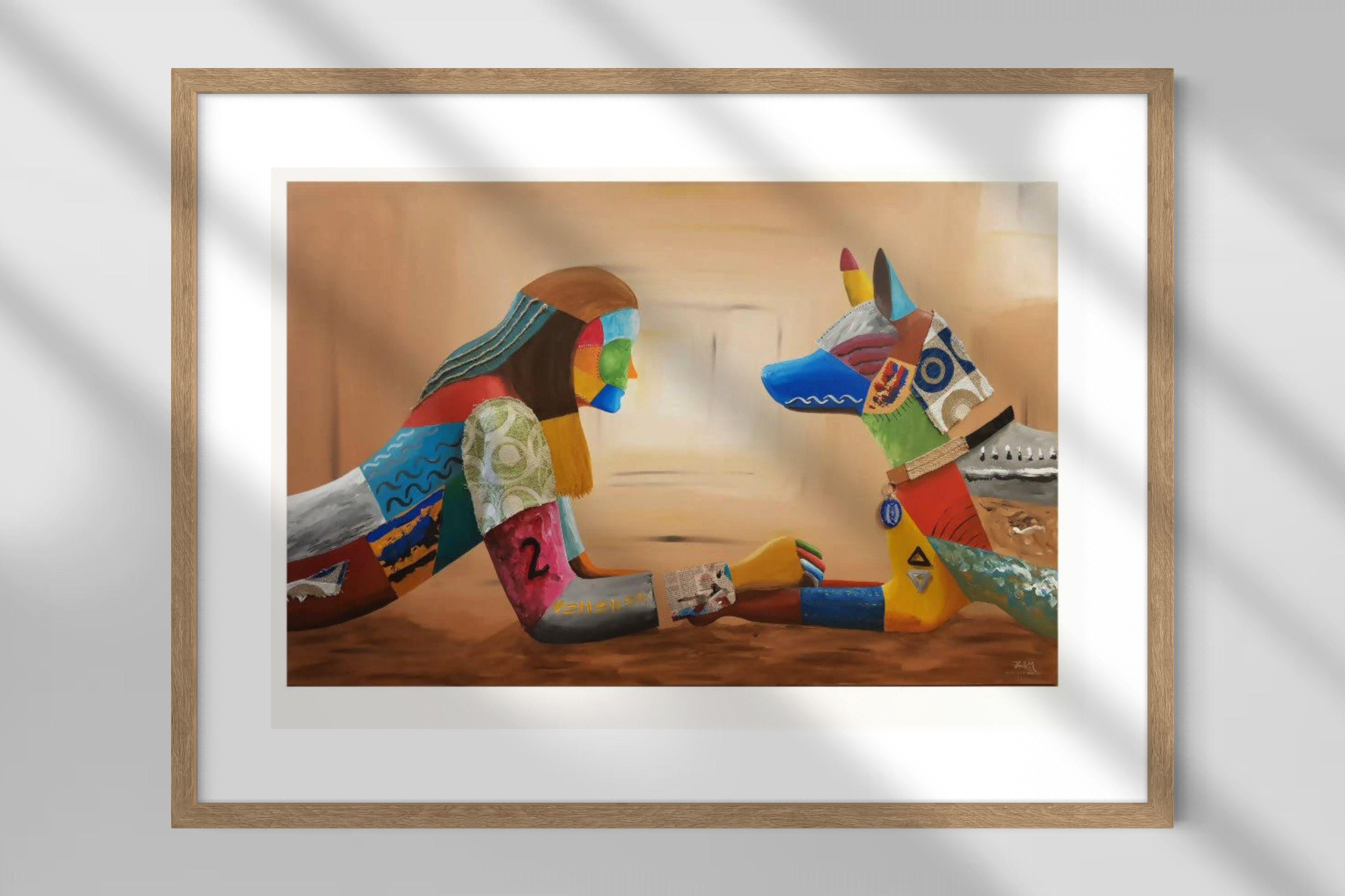 Cuadro: Hermosa Amistad / 50 x 70 con paspartú-0