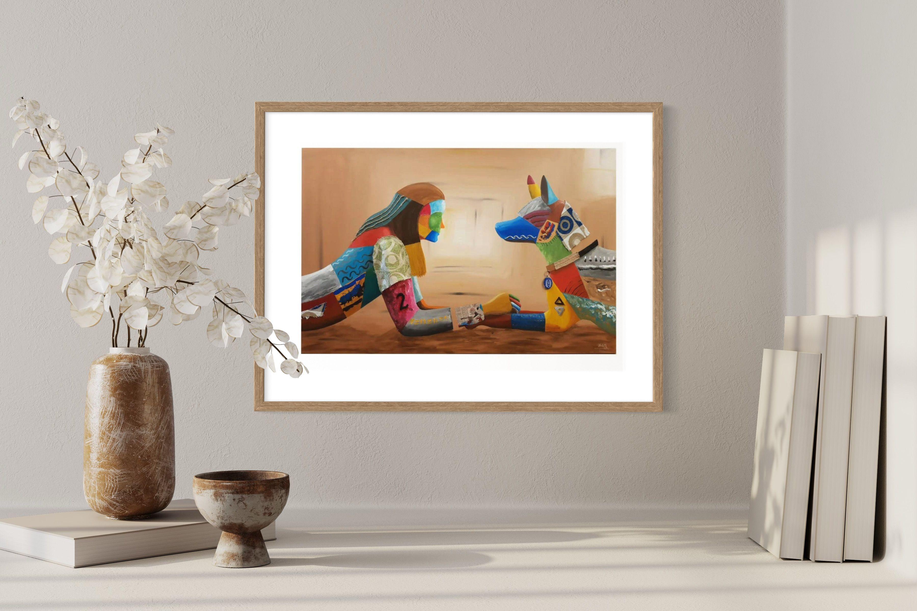 Cuadro: Hermosa Amistad / 50 x 70 con paspartú-1