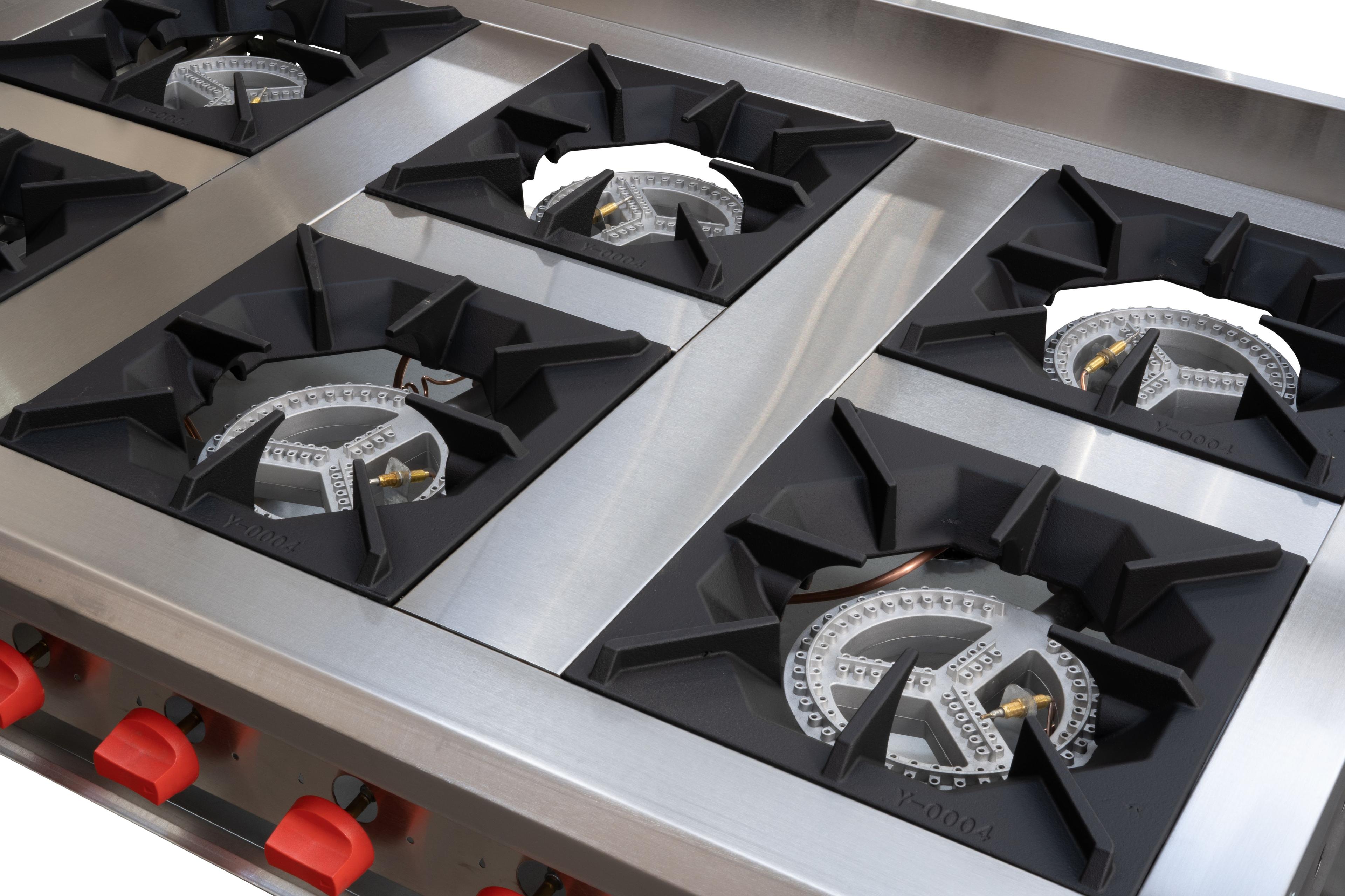 ANAFE 6 QUEMADORES INOX GLP-4