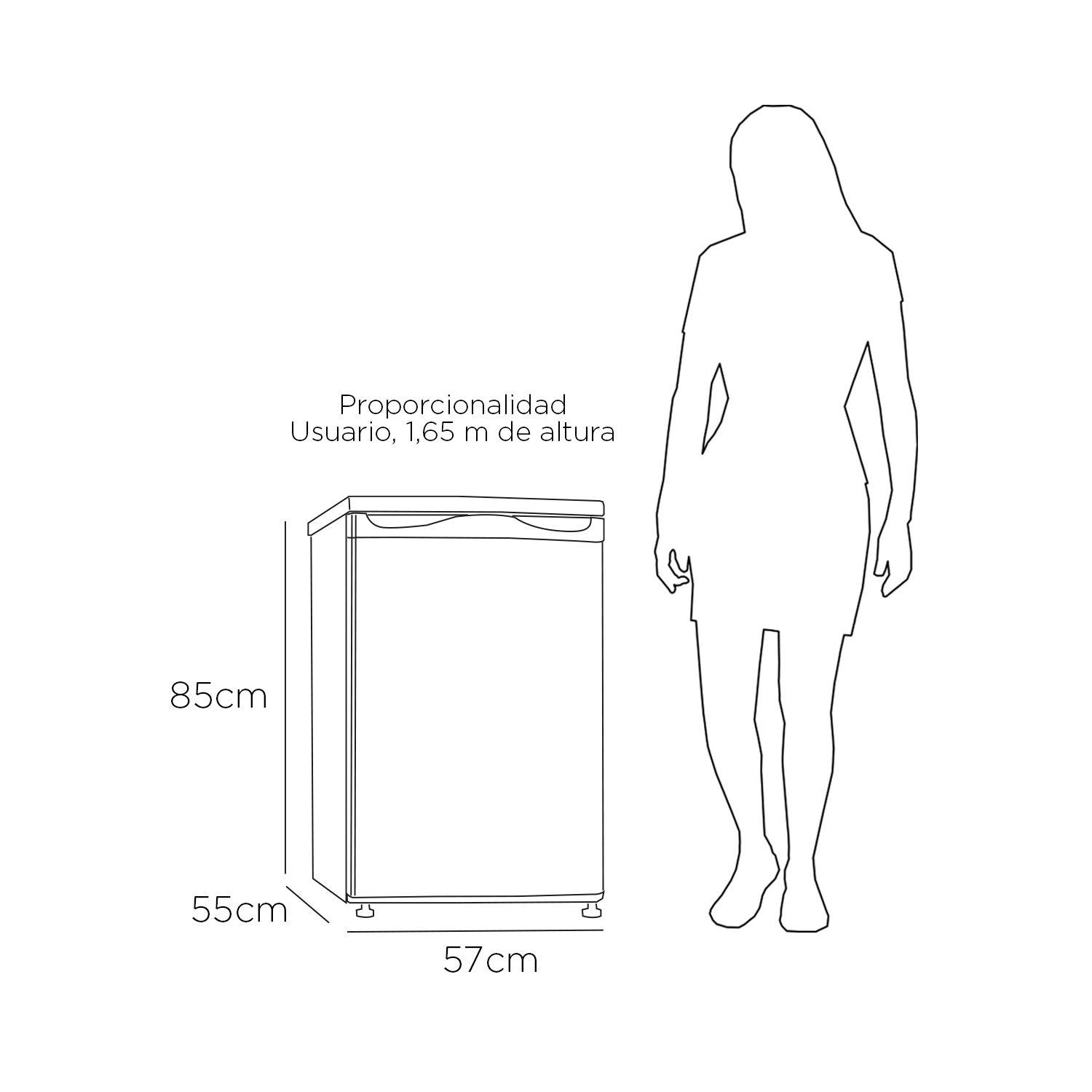 FREEZER VERTICAL FRIO DIRECTO 80 LTS LFV-100I INOX-2