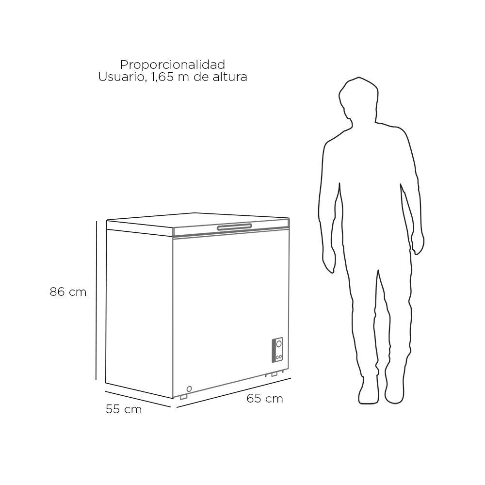 FREEZER HORIZONTAL CONTROL DIGITAL 142 LTS LFH-151EC-2
