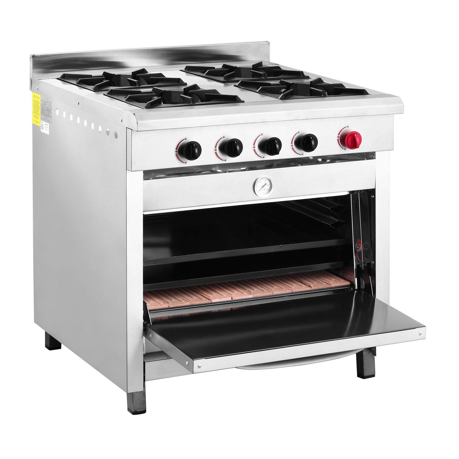 COCINA 4 PLATOS INOXIDABLE MATE GN-2