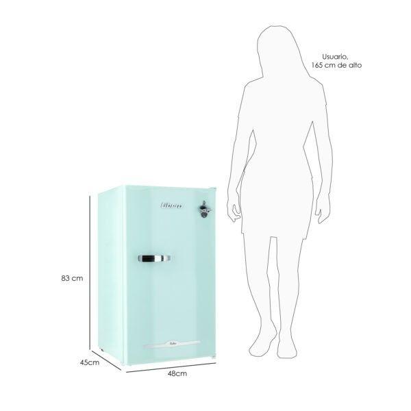 FRIGOBAR RETRO LFB-90M MENTA-3