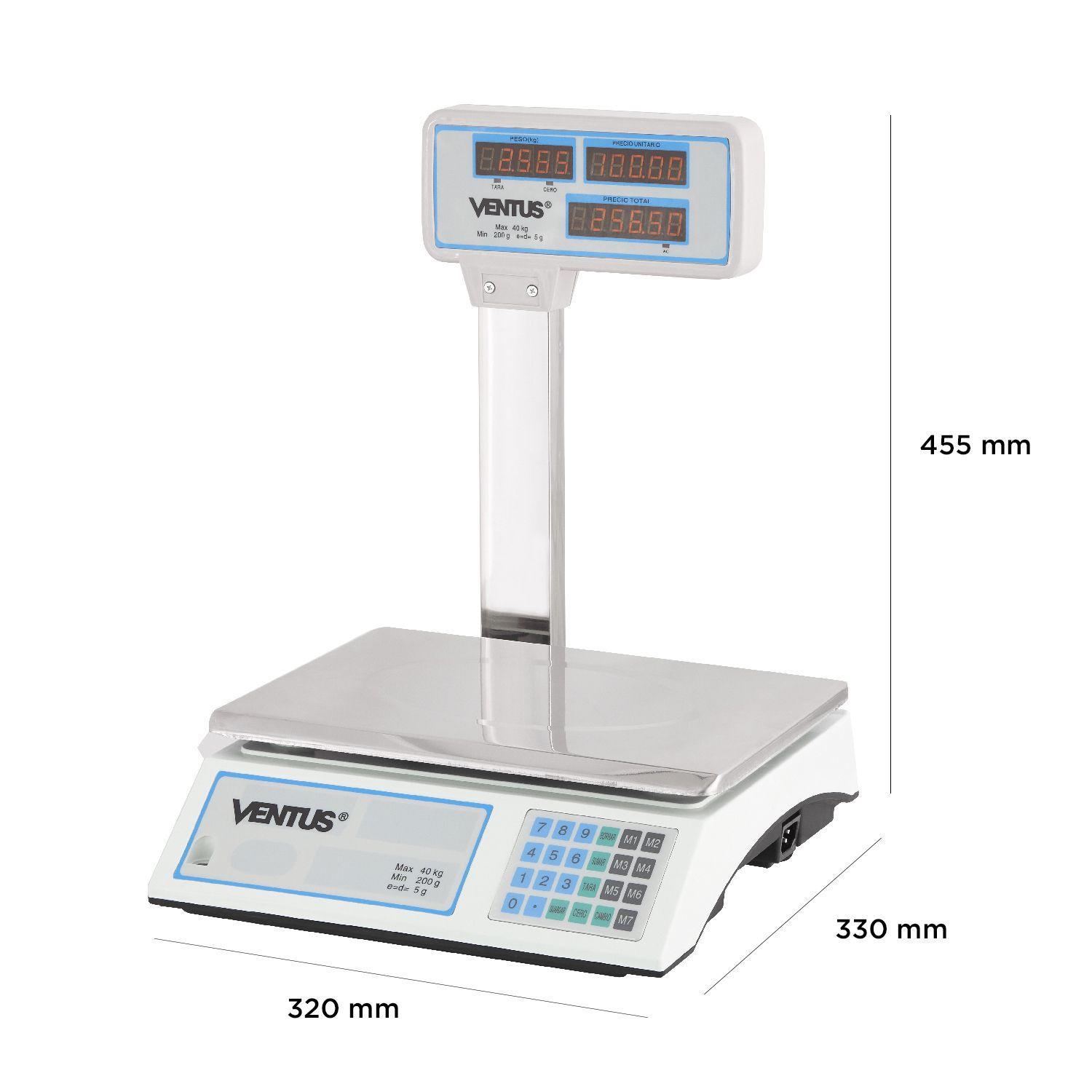 Ventus Balanza Digital B-40VA Visor Áereo 40 Kg-2