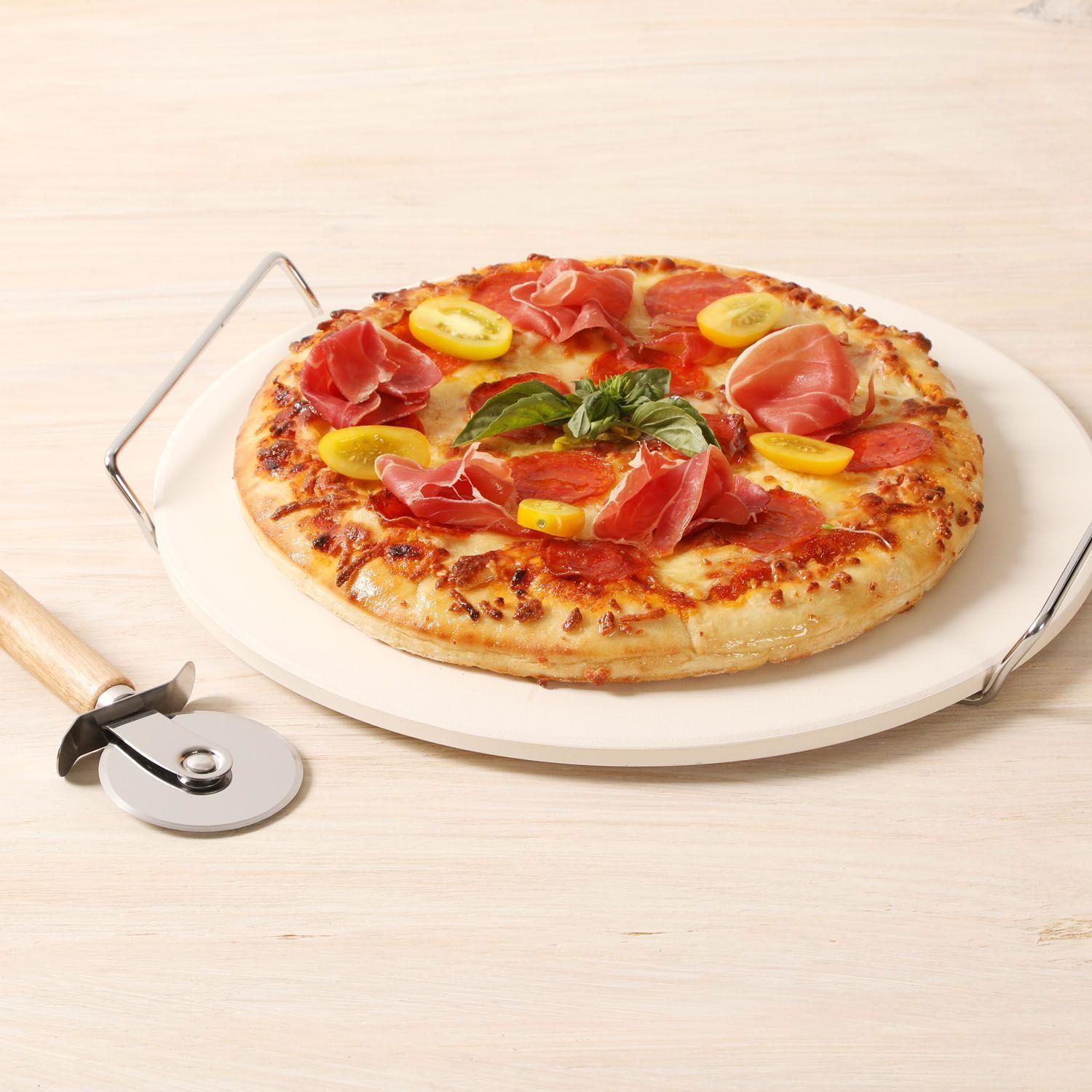 Piedra para Pizza 33cm + Cortador De Masa-2
