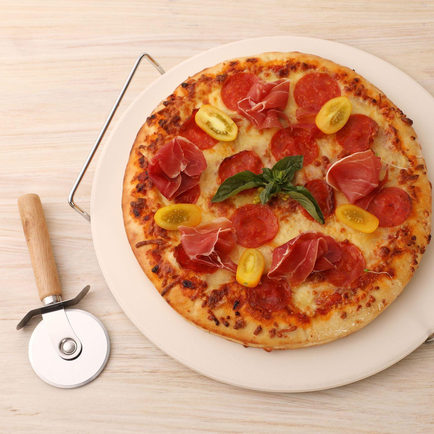 Piedra para Pizza 33cm + Cortador De Masa-6