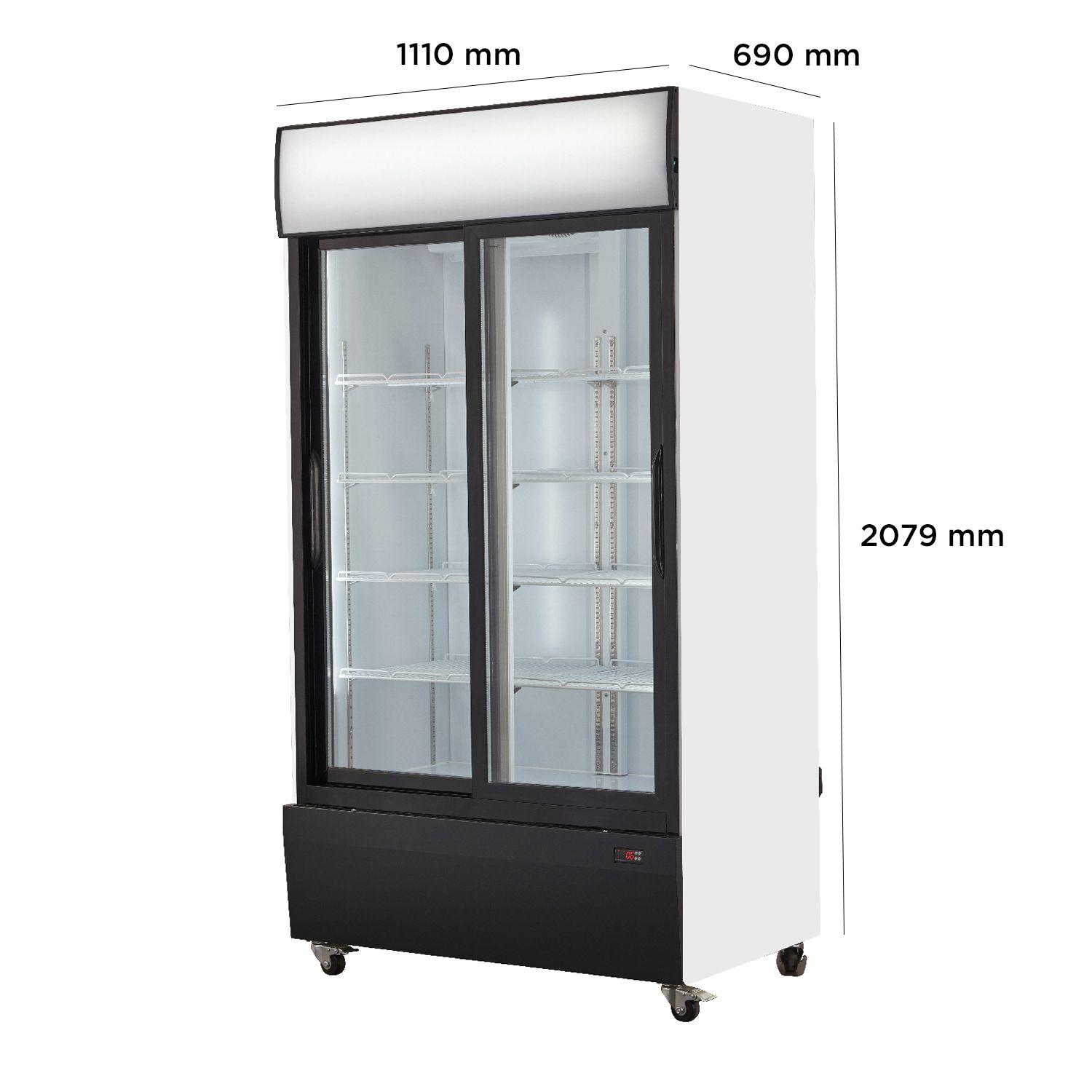 Ventus Visi-Cooler VC-1000LS 2 Puertas Correderas 1000 Lts-2