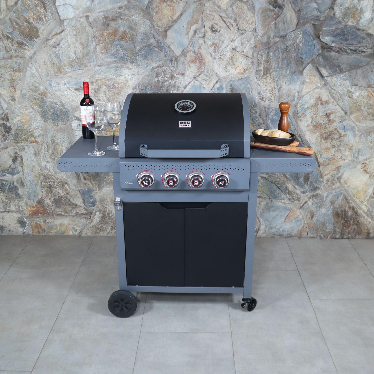 Parrilla Gas Dark Hawk 4 Quemadores-7