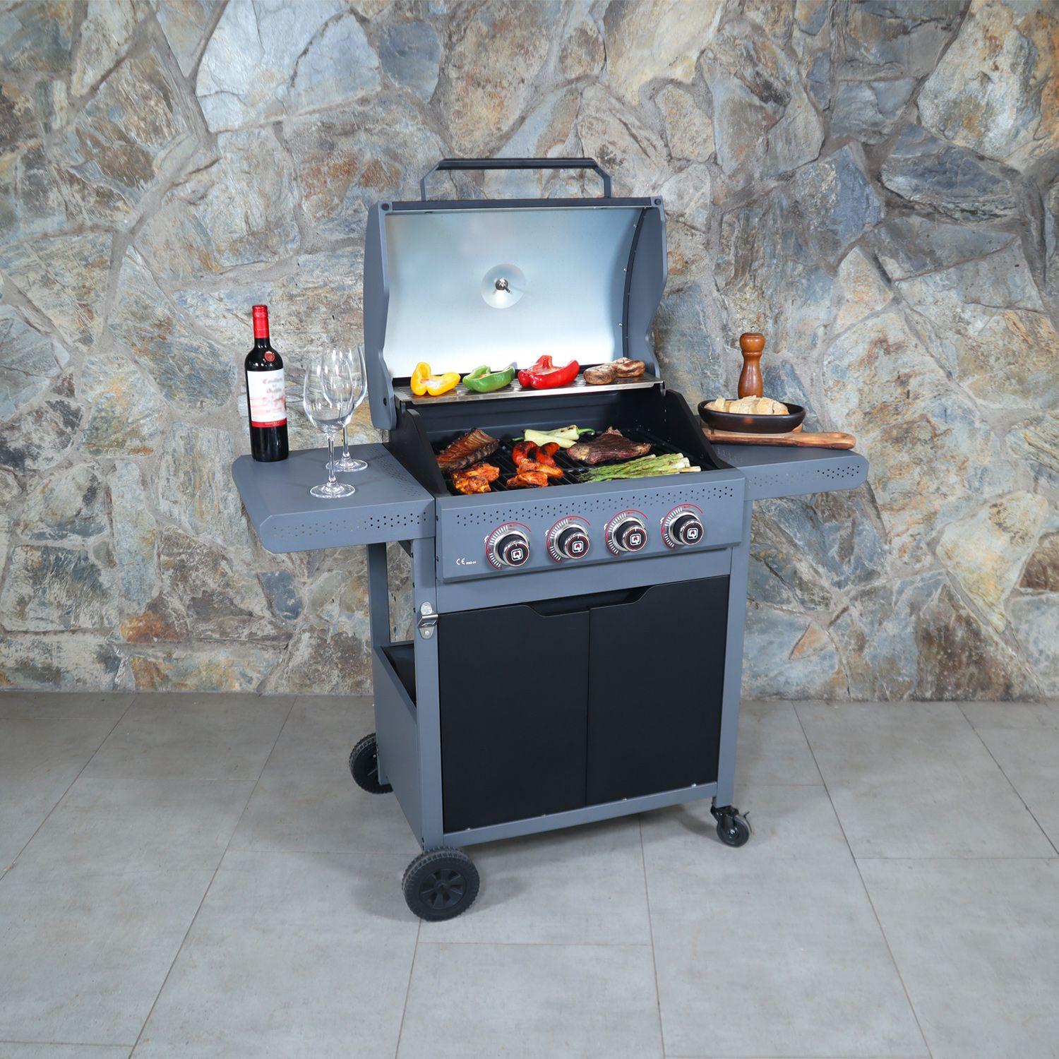 Parrilla Gas Dark Hawk 4 Quemadores-8