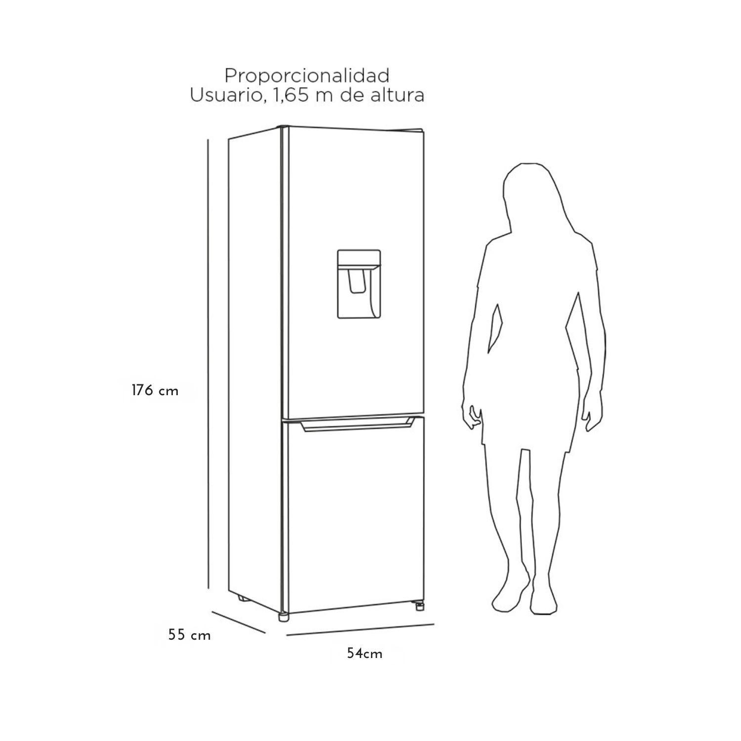 REFRIGERADOR BOTTOM FREEZER FRIO DIRECTO LRB-270SDNW NEGRO-2