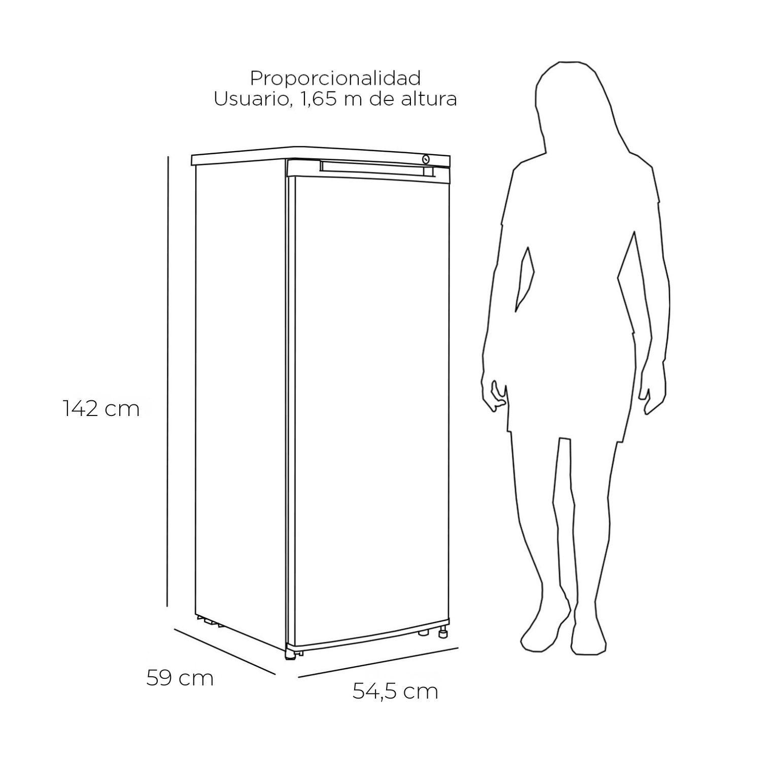 FREEZER VERTICAL CONVERTIBLE FRIO DIRECTO 200 LTS-4