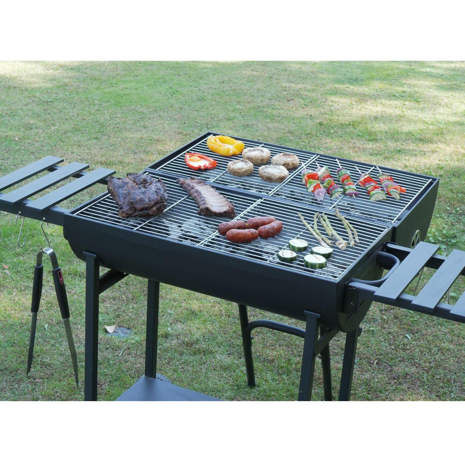PARRILLA CARBON MONTANA TAMBOR + SPIEDO-4