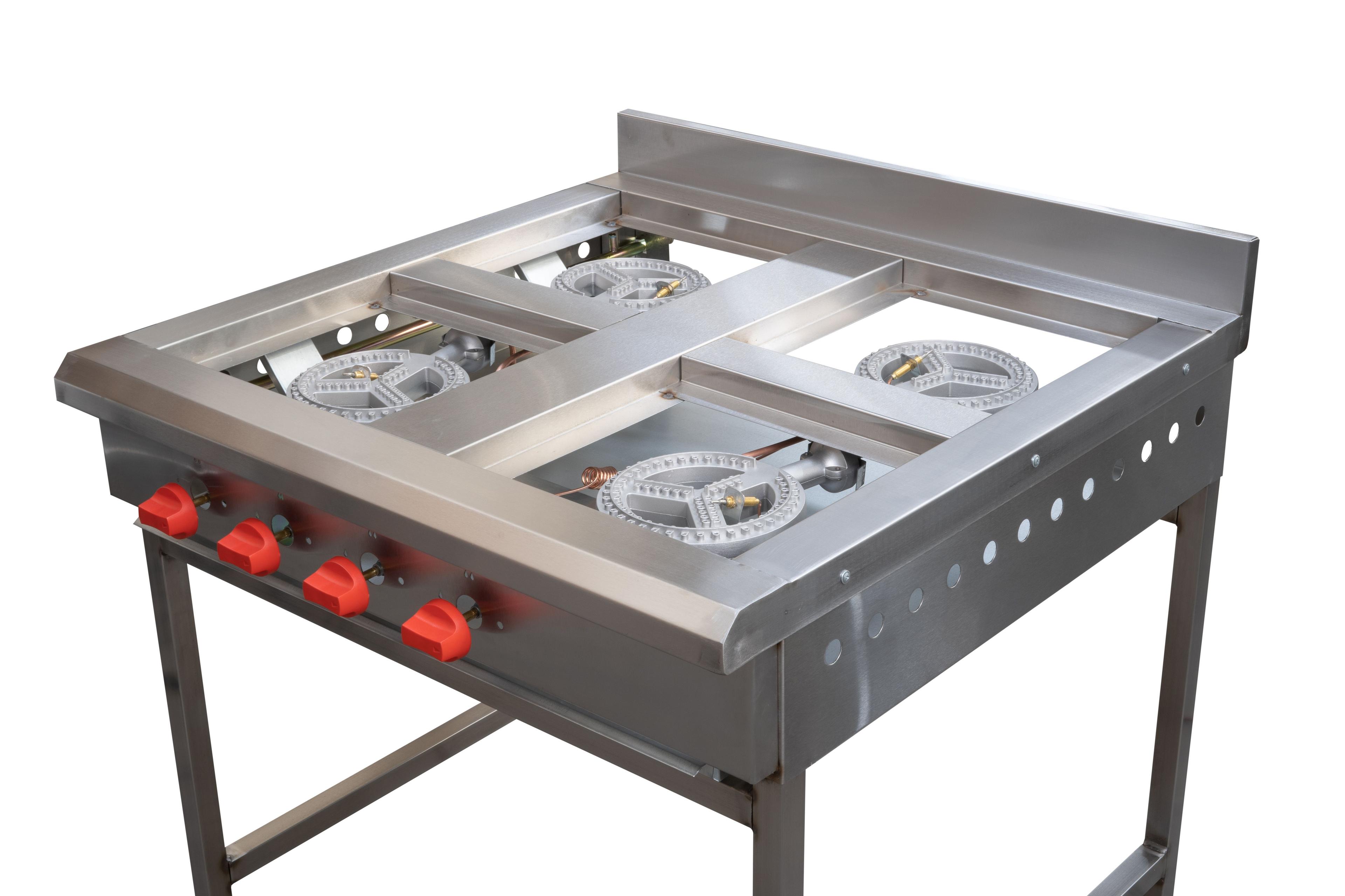 ANAFE 4 QUEMADORES INOX GLP-4
