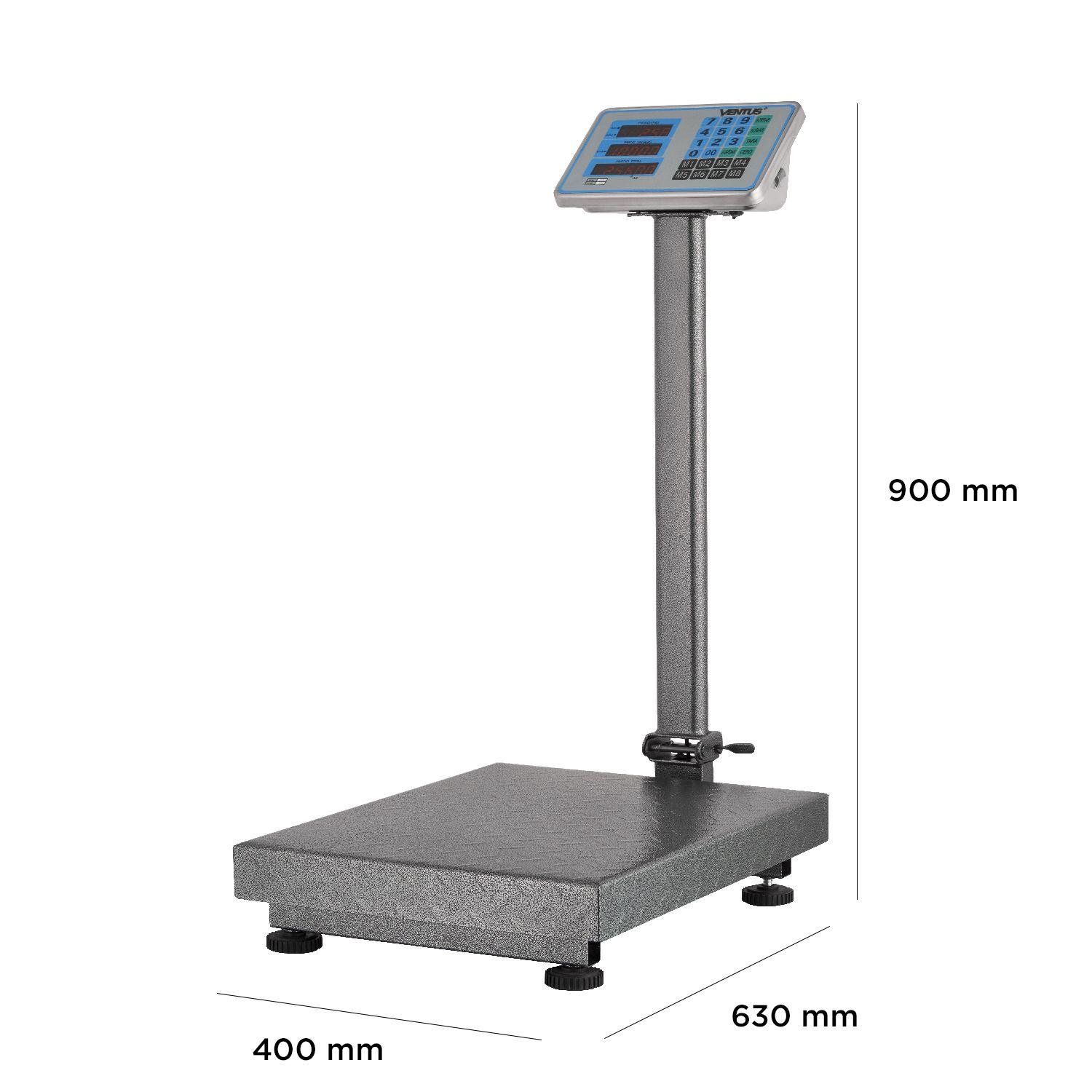 Ventus Balanza Plataforma B-300A Acero Diamantado 300 Kg-2