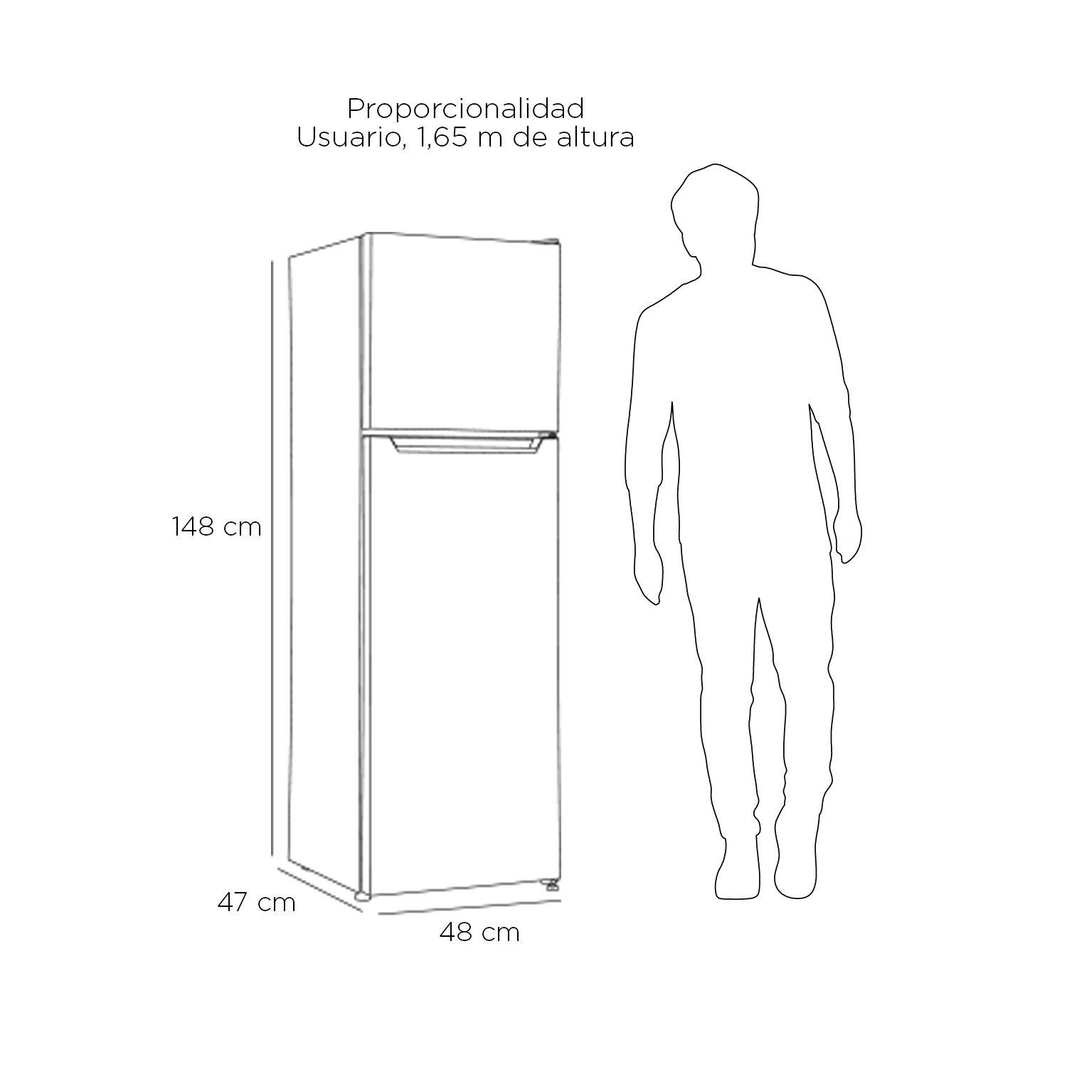 REFRIGERADOR TOP MOUNT FRIO DIRECTO 168 LTS LRT-200DFI INOX-2