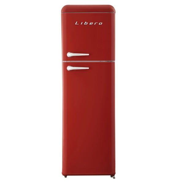 REFRIGERADOR RETRO LRT-280DFRR ROJO-0