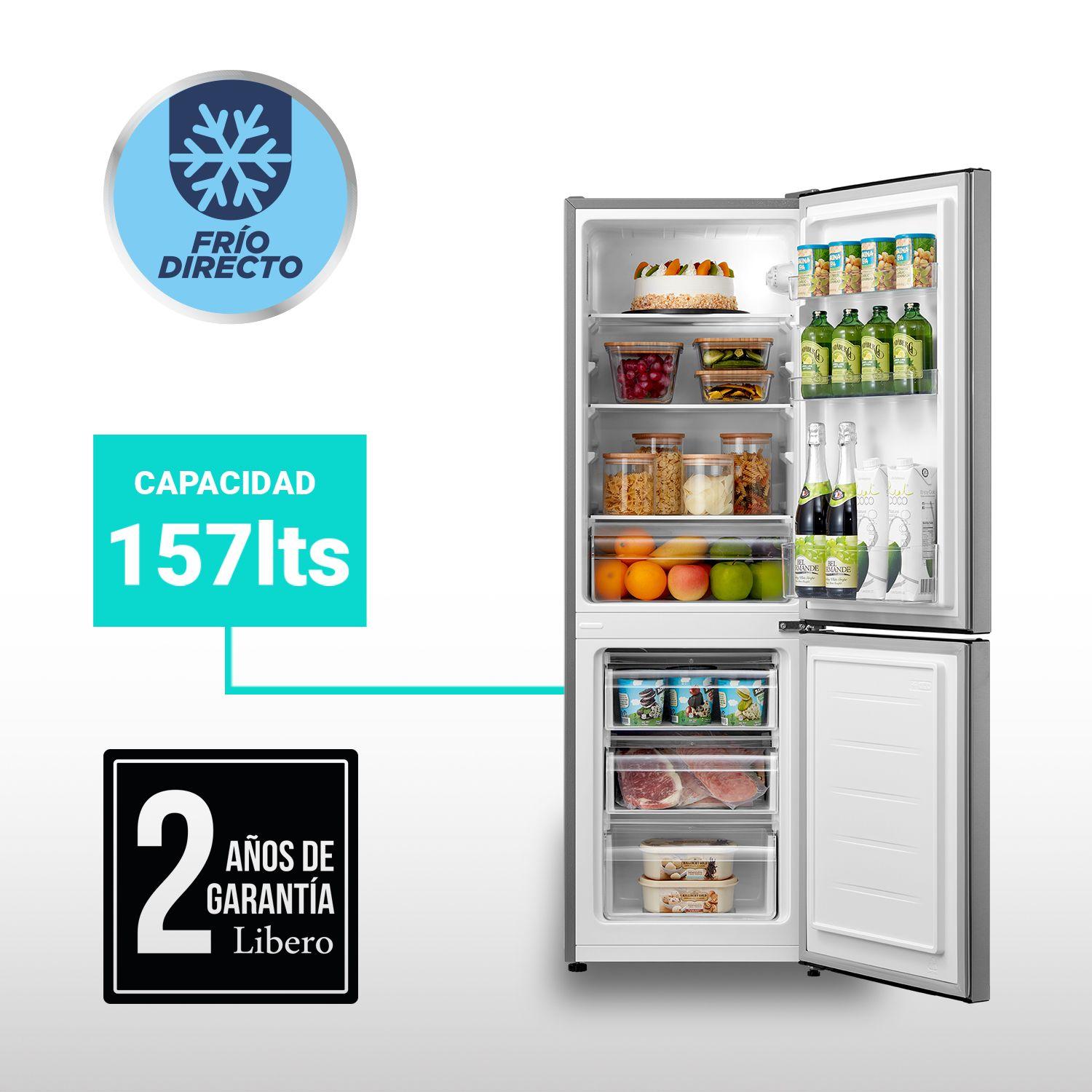 REFRIGERADOR BOTTOM FREEZER FRIO DIRECTO 157 LTS LRB-180DFI-3