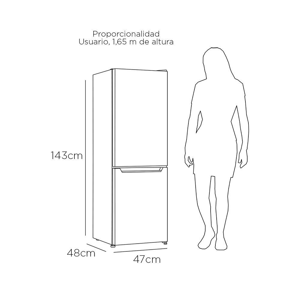 REFRIGERADOR BOTTOM FREEZER FRIO DIRECTO 157 LTS LRB-180DFI-2