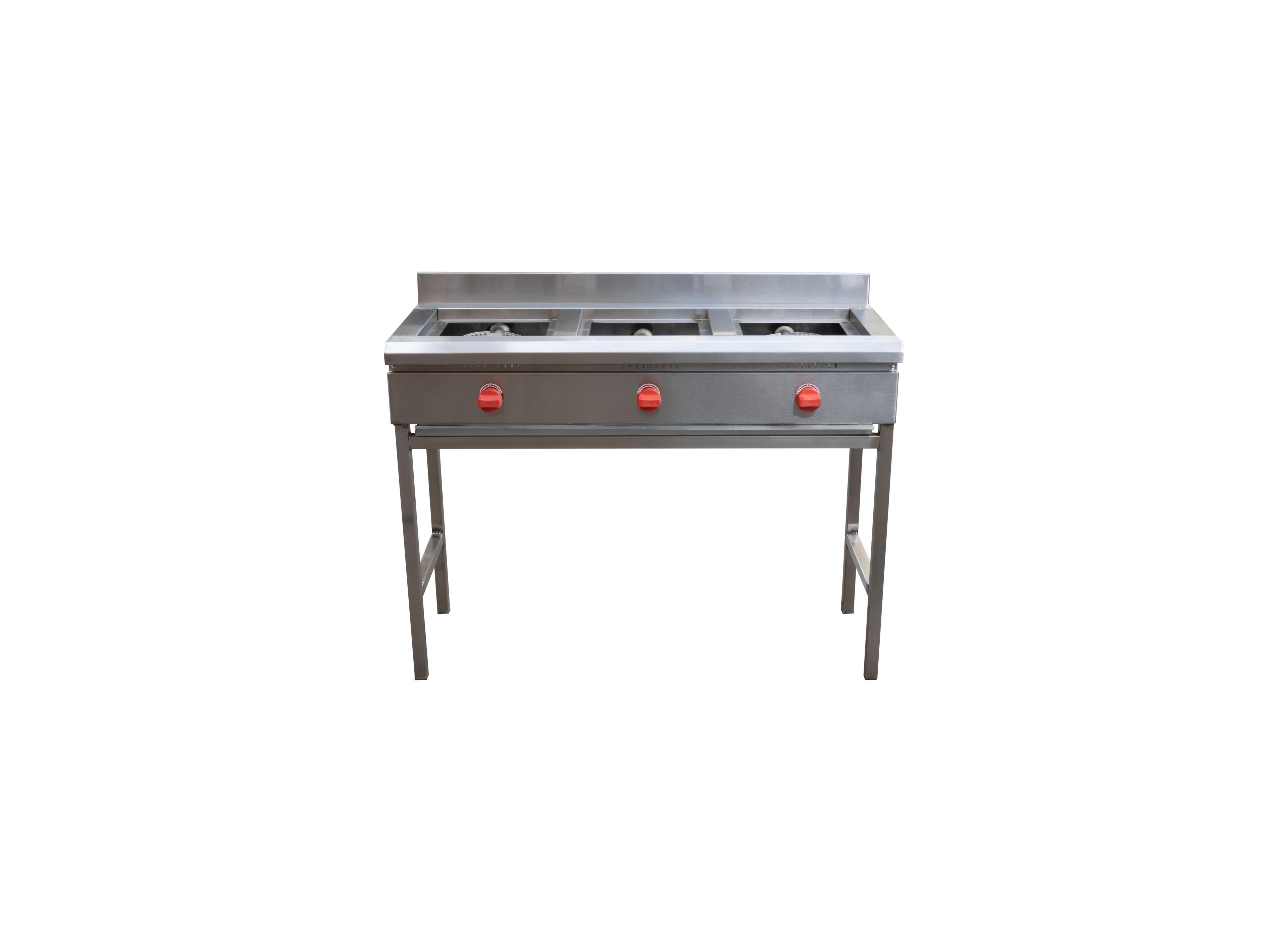 ANAFE 3 QUEMADORES INOX GLP-0