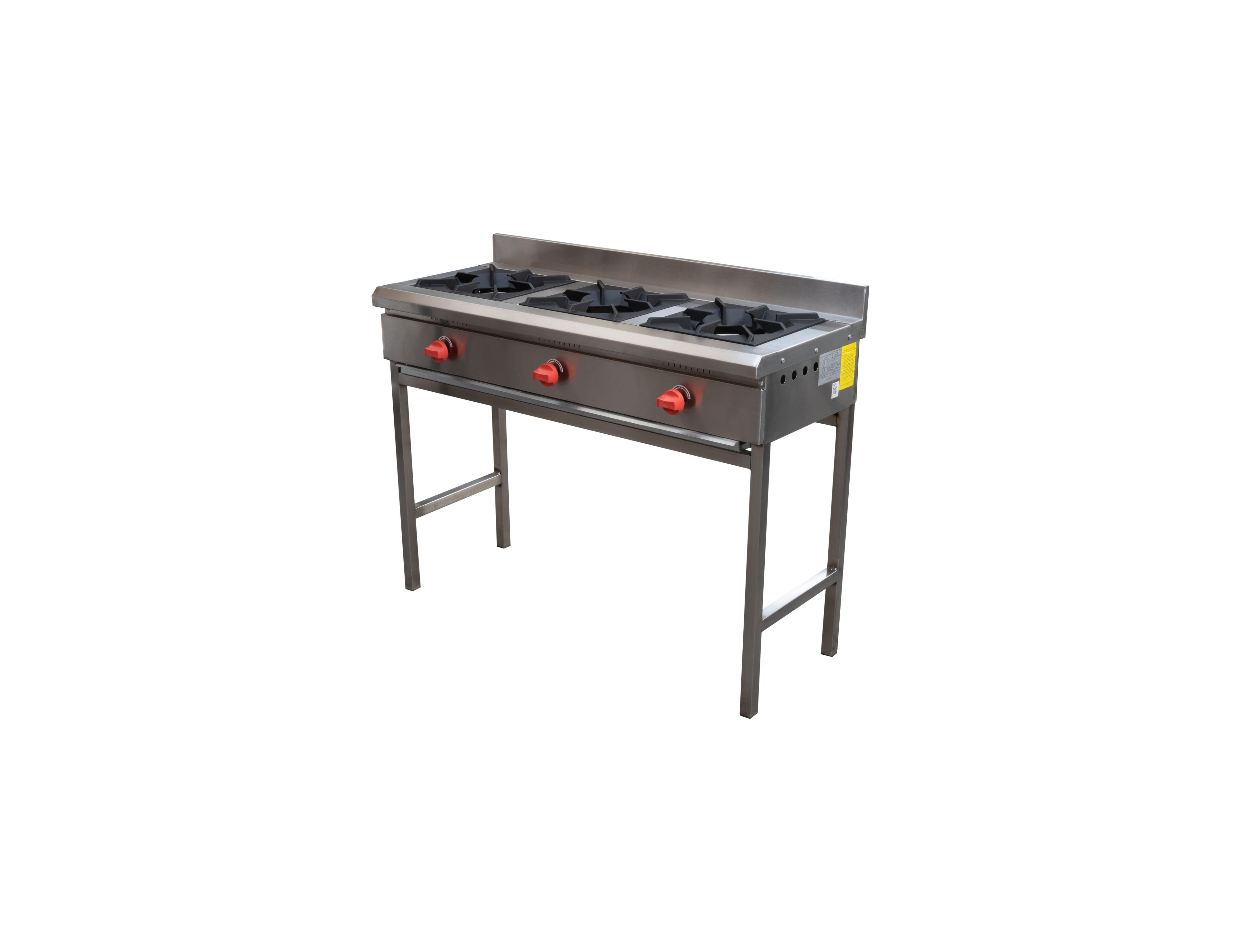 ANAFE 3 QUEMADORES INOX GLP-2