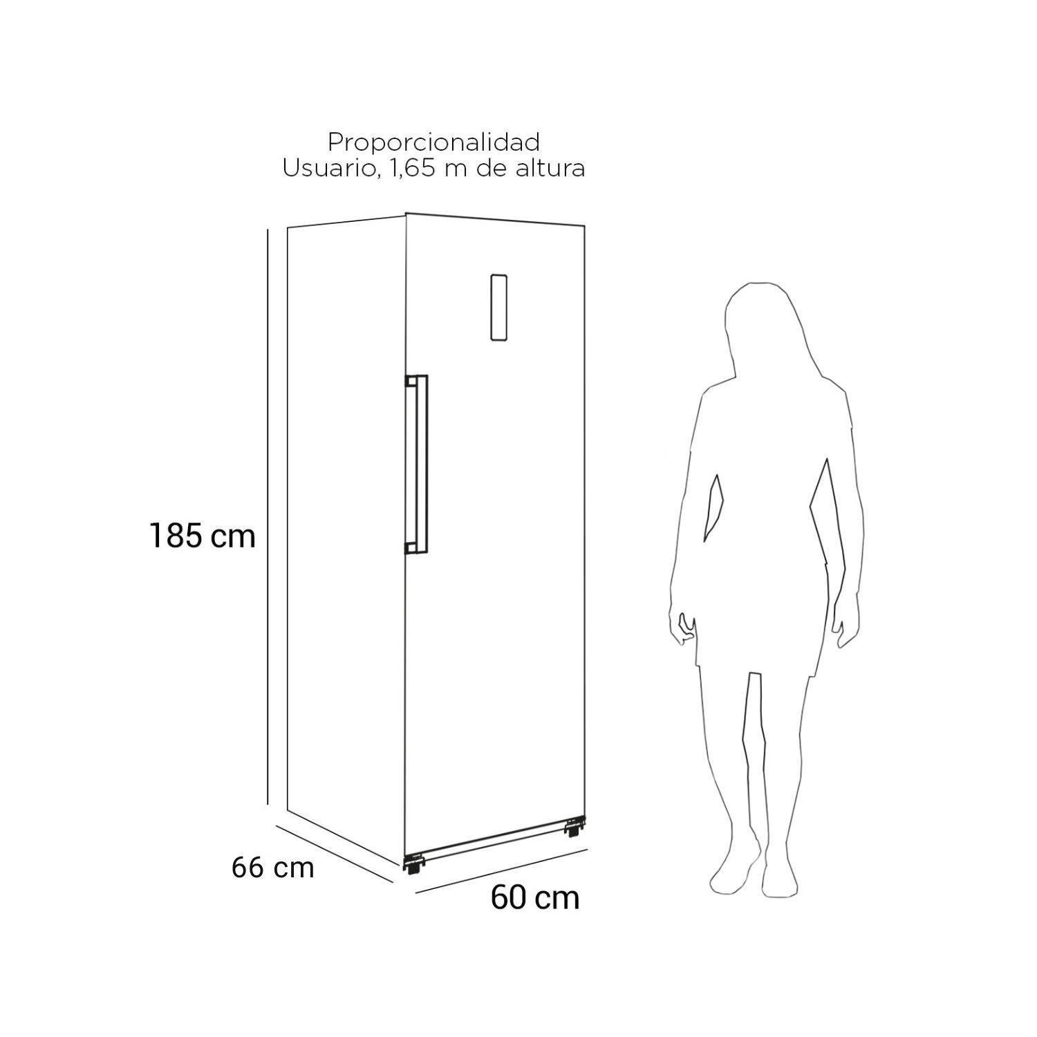 FREEZER VERTICAL NO FROST 274 LTS LFV-360NFI INOX-7
