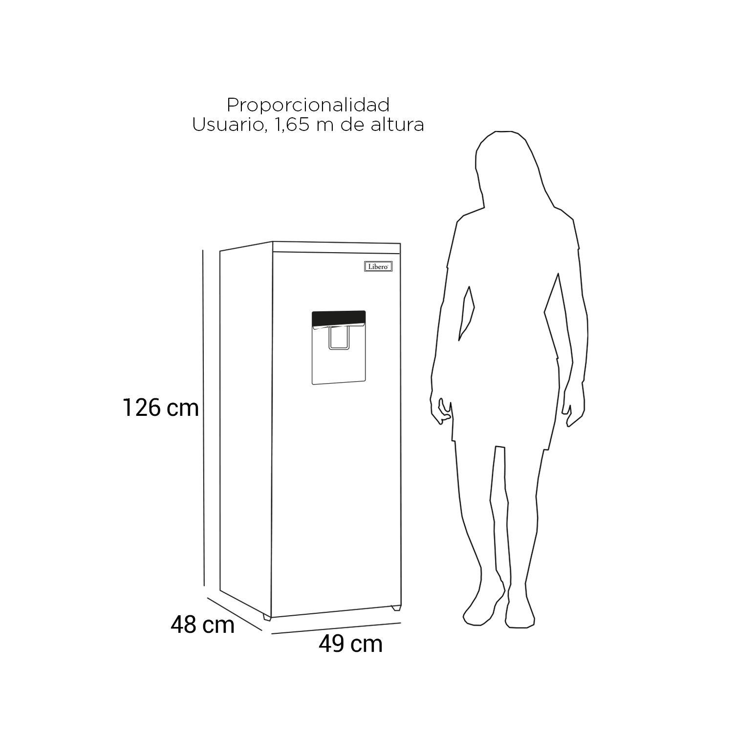 REFRIGERADOR FRIO DIRECTO 167 LTS LRM-178DFNW NEGRO-7