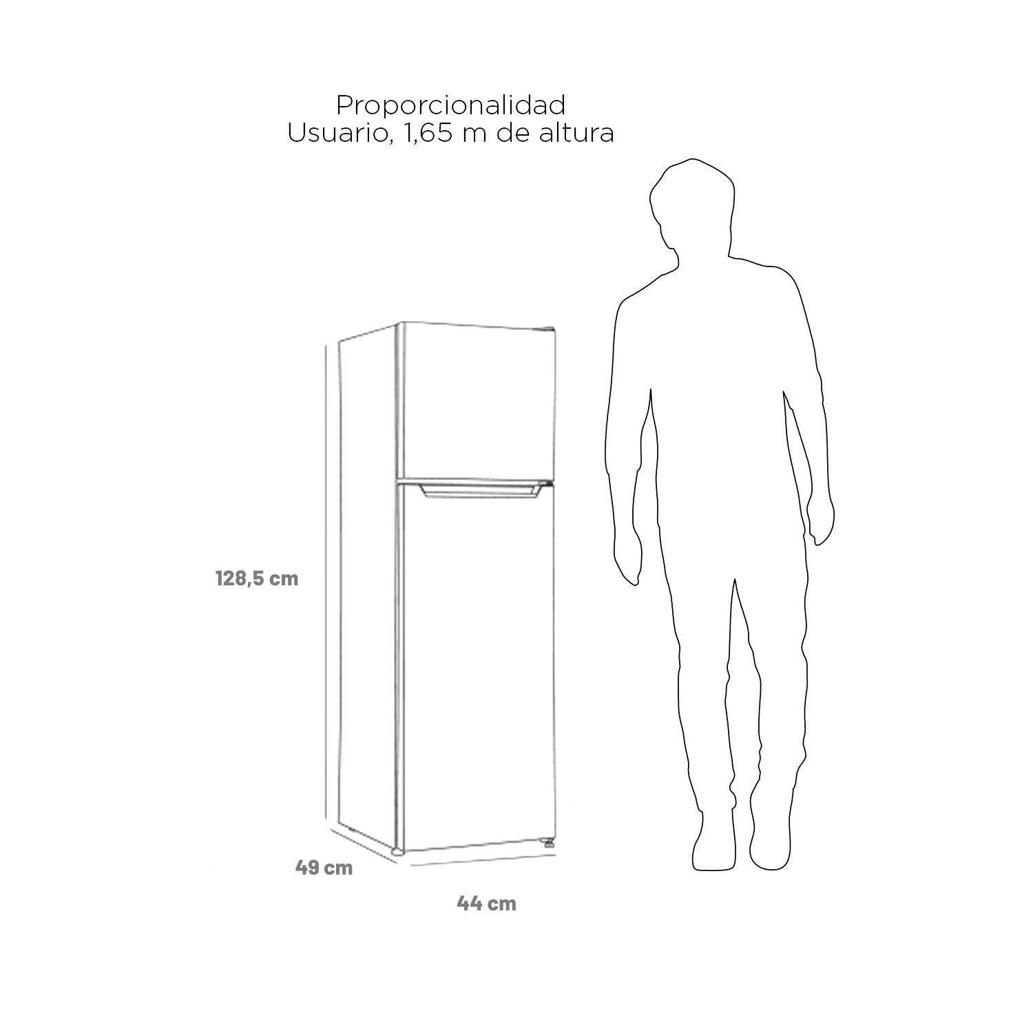 REFRIGERADOR TOP MOUNT FRIO DIRECTO 130 LTS LRT-160DFI INOX-2