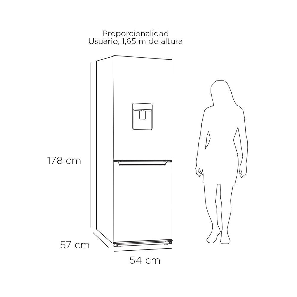 REFRIGERADOR BOTTOM FREEZER NO FROST 250 LTS. LRB-281NFIW-2