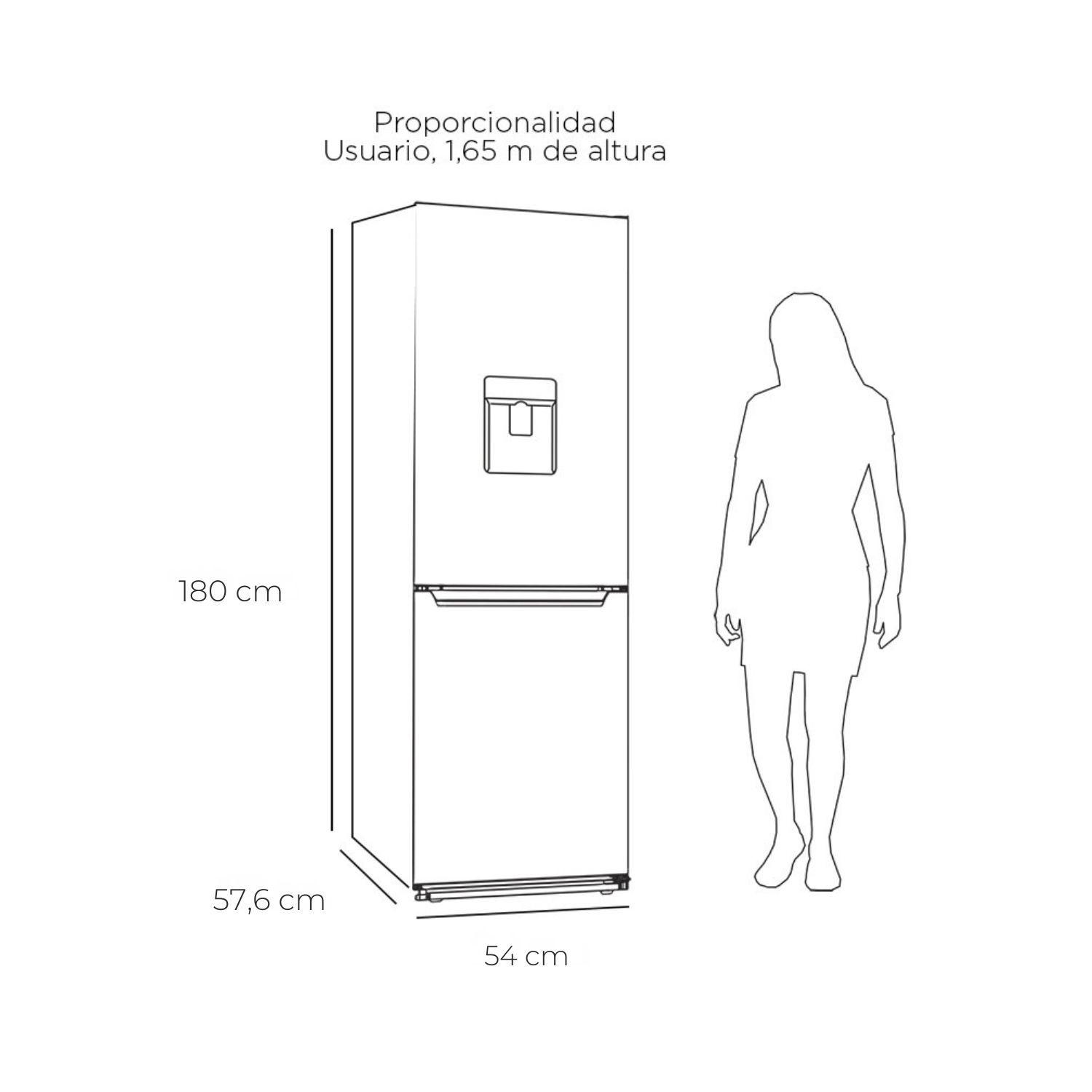 REFRIGERADOR BOTTOM FREEZER NO FROST 250 LTS. LRB-281NFIW-5