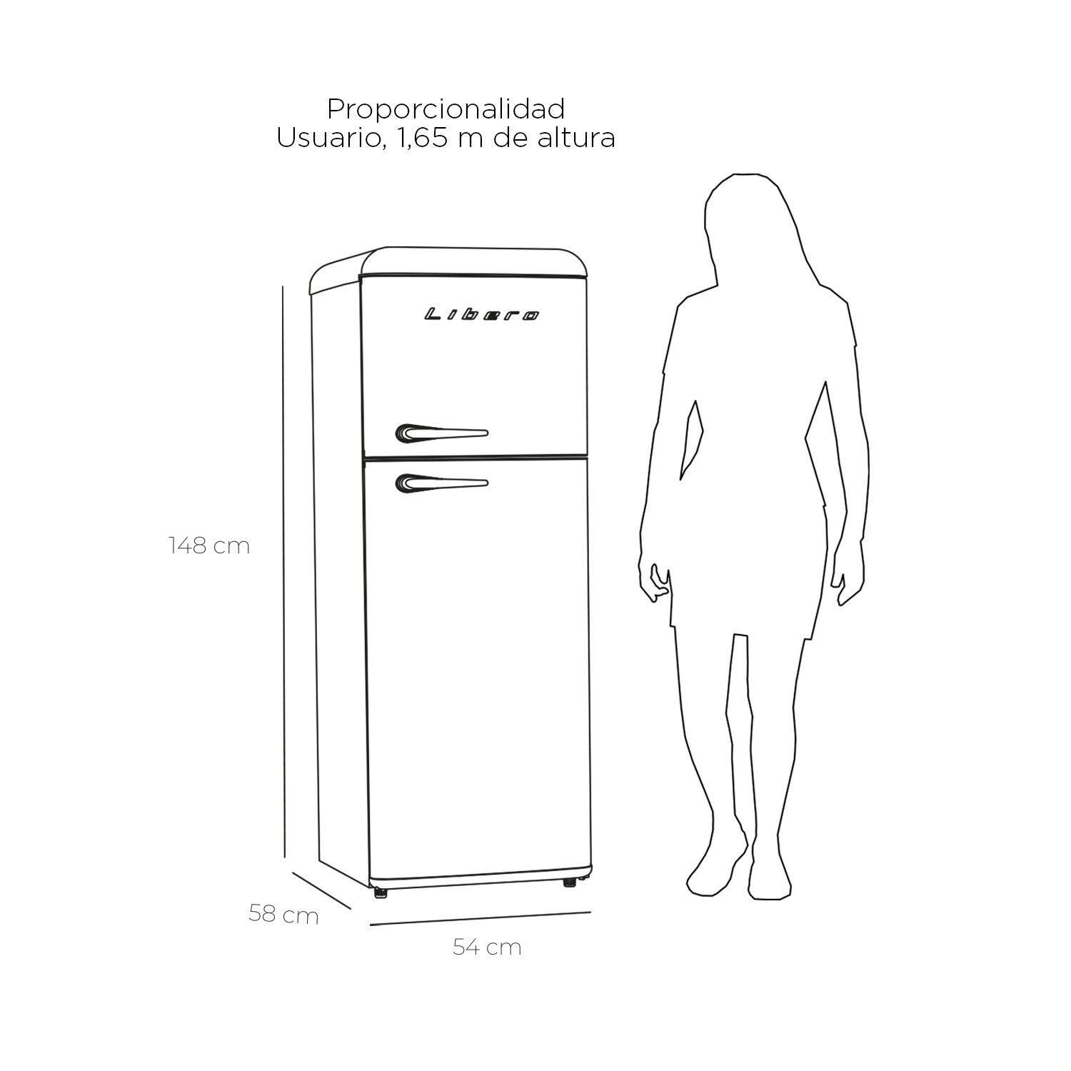 REFRIGERADOR RETRO FRIO DIRECTO 203 LTS LRT-210DFNR NEGRO-5