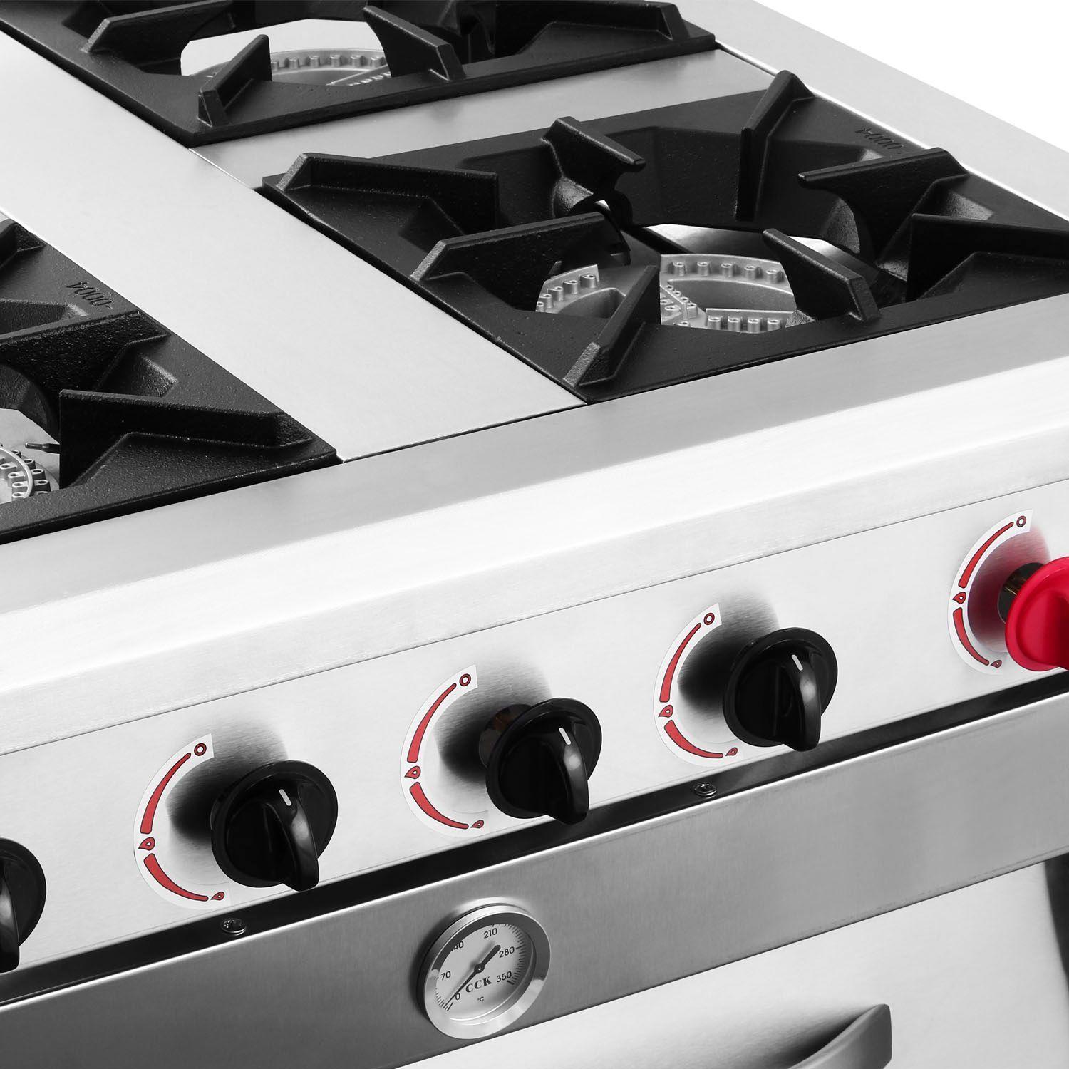COCINA 4 PLATOS INOXIDABLE MATE GLP-3