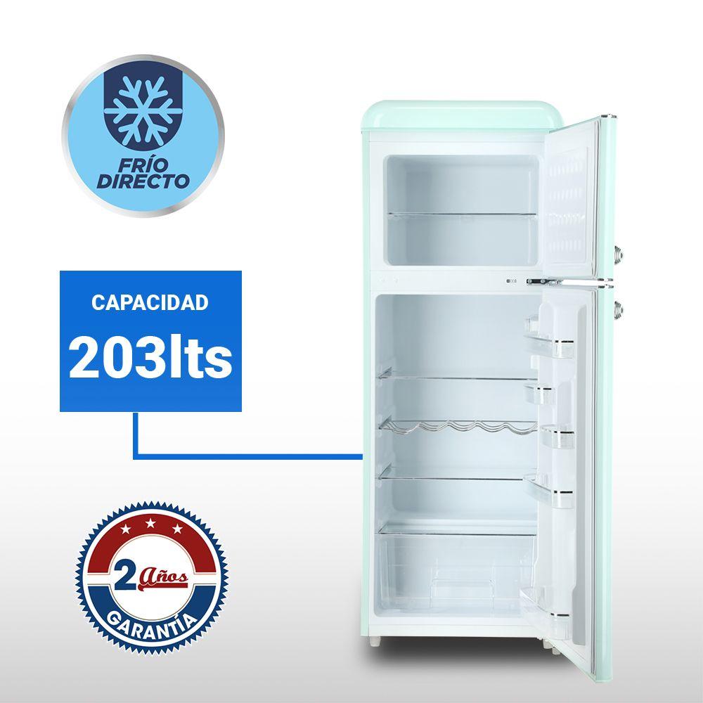 REFRIGERADOR RETRO FRIO DIRECTO 203 LTS LRT-210DFMR MENTA-3